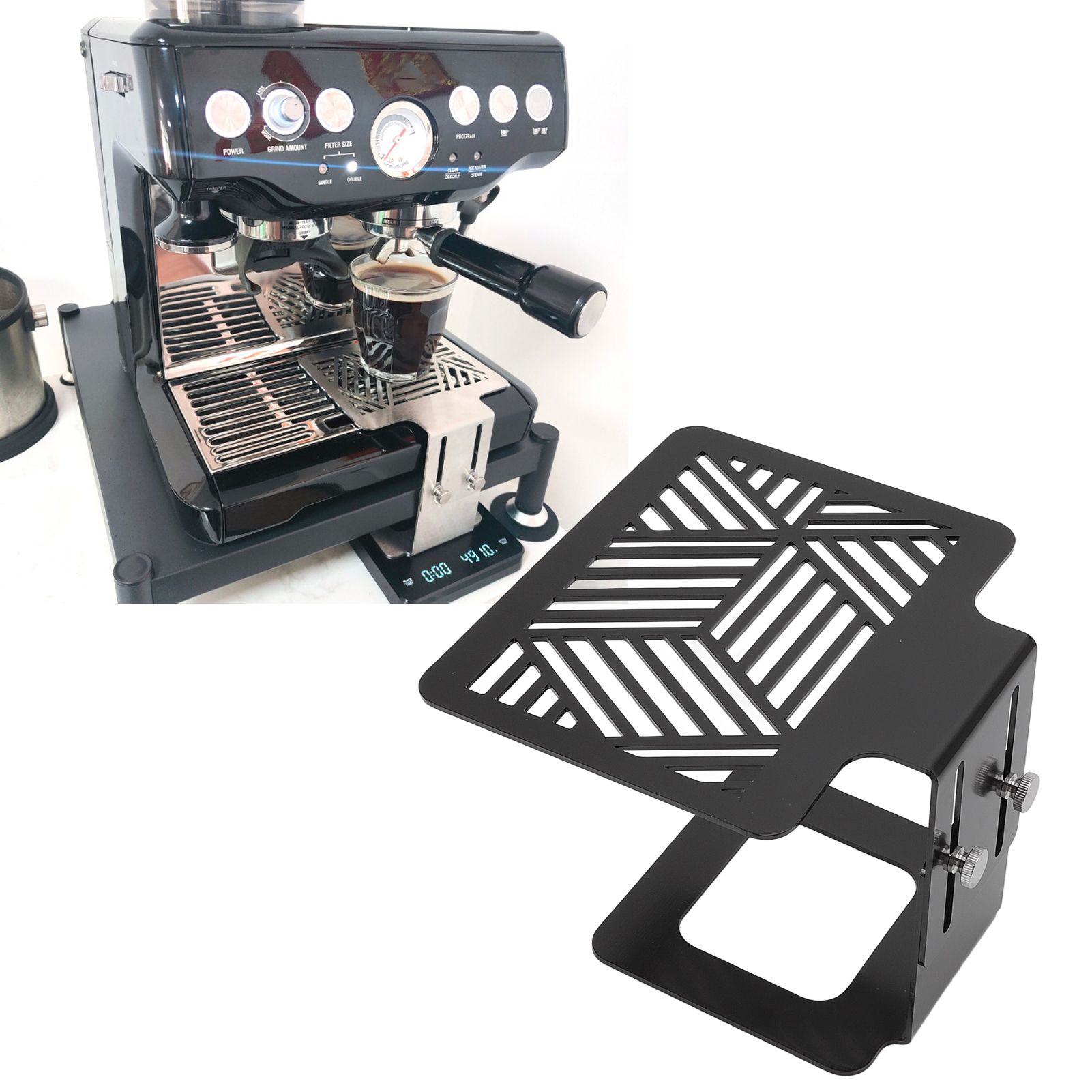 Coffee Machine Electronic Scale Rack 304 Stainless Steel Adjustable Height view 10