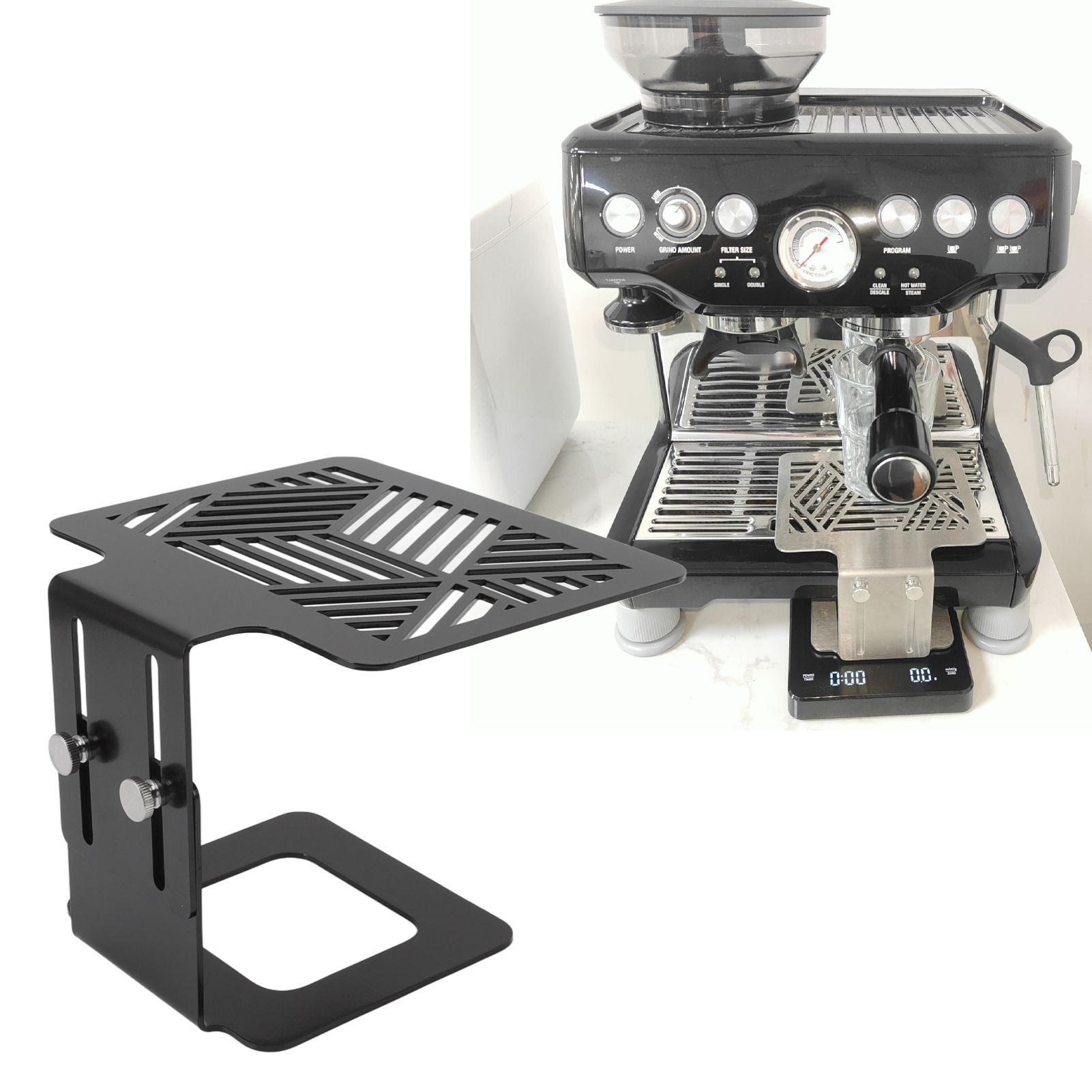 Coffee Machine Electronic Scale Rack 304 Stainless Steel Adjustable Height view 11