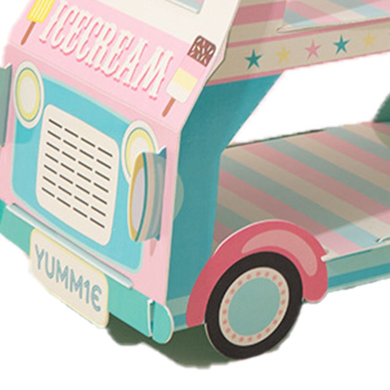 Cartoon Car Cake Stand Dessert Table DIY Disposable Paper Wedding Birthday view 4