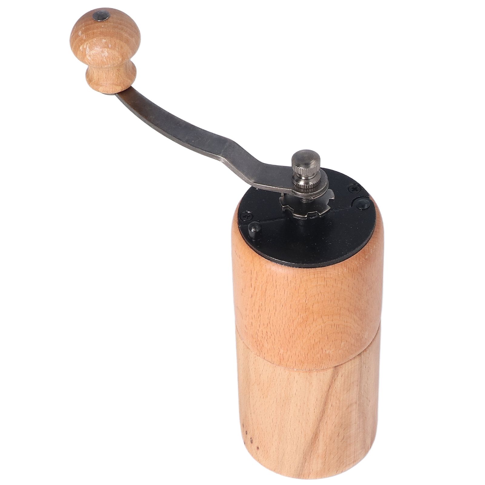 Manual Coffee Grinder Adjustable Coarseness Quiet Portable Wooden Hand Crank view 6