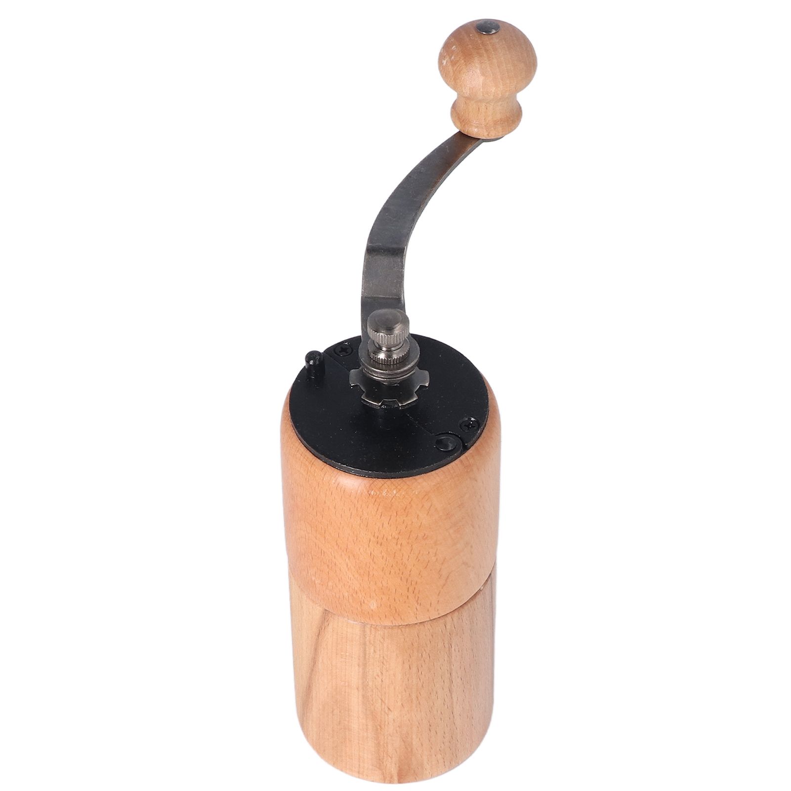 Manual Coffee Grinder Adjustable Coarseness Quiet Portable Wooden Hand Crank view 7