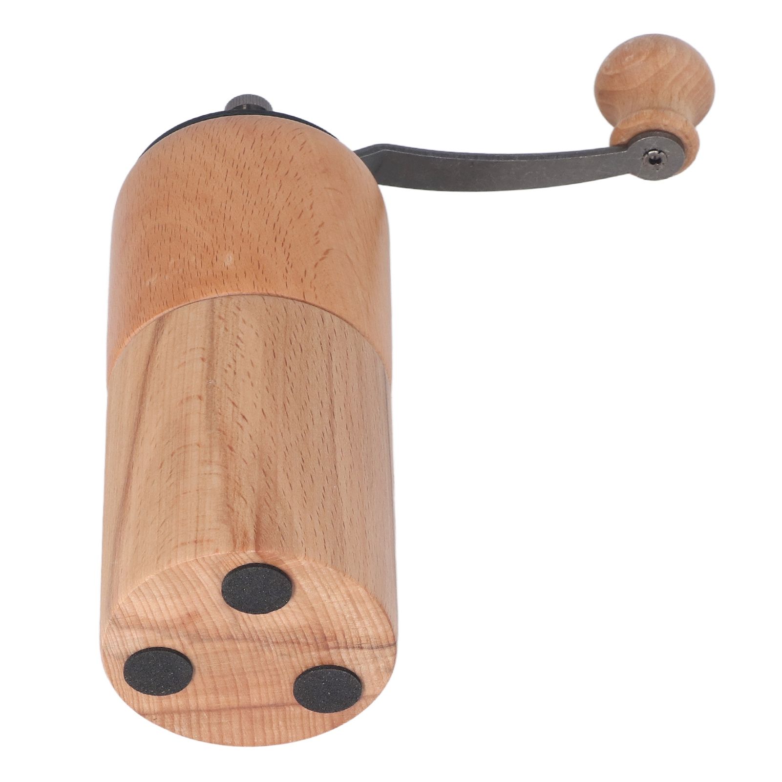 Manual Coffee Grinder Adjustable Coarseness Quiet Portable Wooden Hand Crank view 8