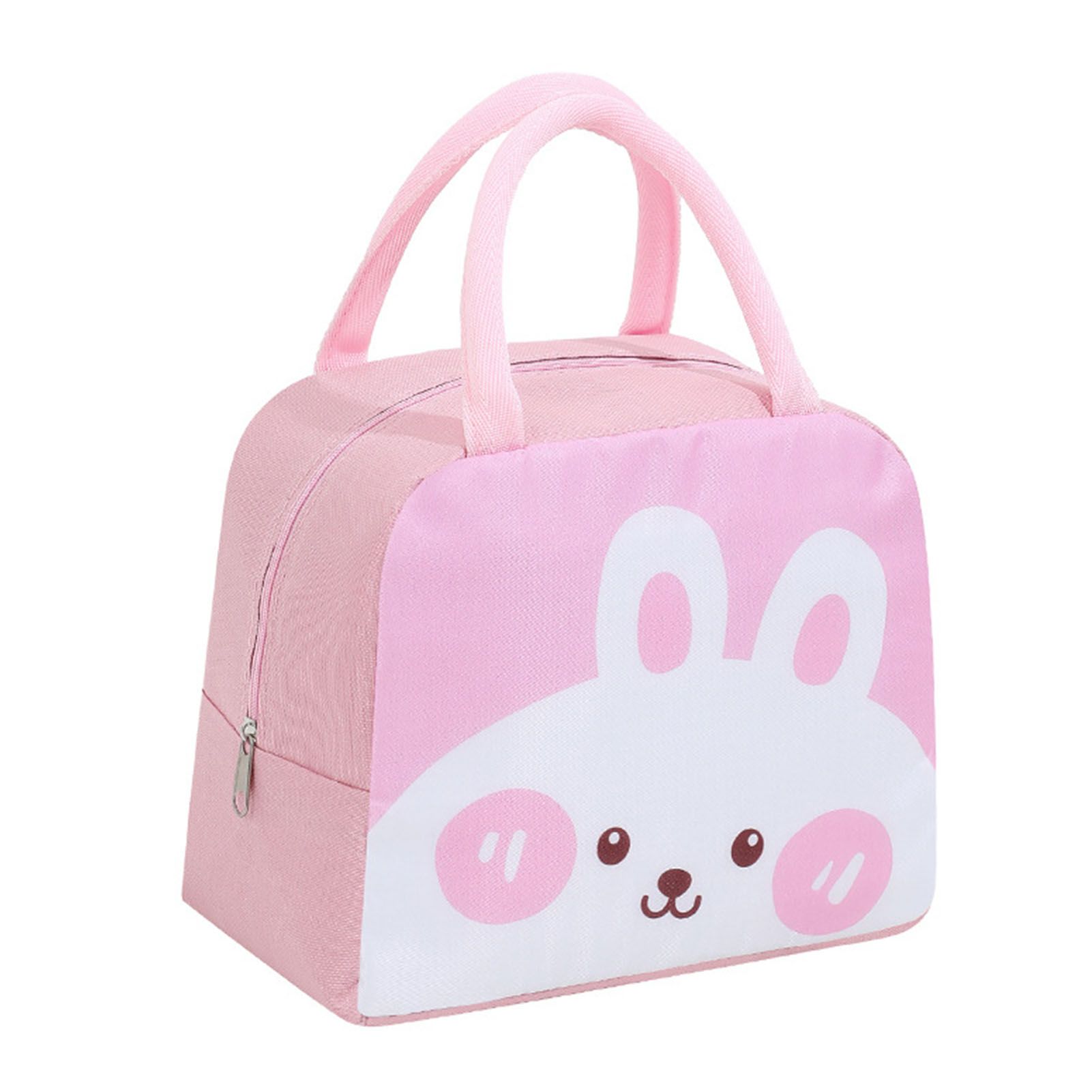 Lunch Bag Cute Cartoon Animal Pattern Waterproof Large Capacity Portable — image 1