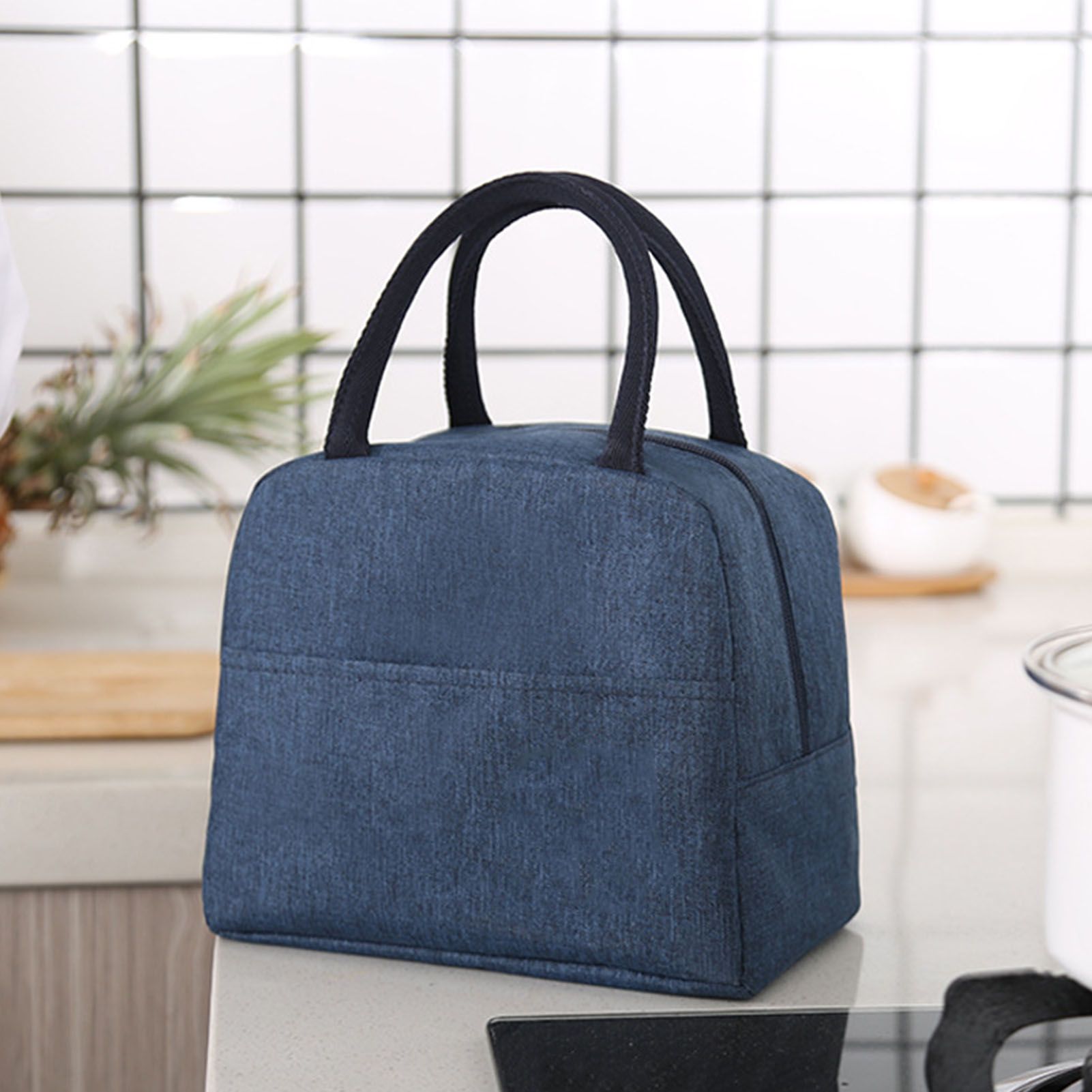 Tote Lunch Bag Reusable Insulated Cooler High Capacity Waterproof for Men view 2