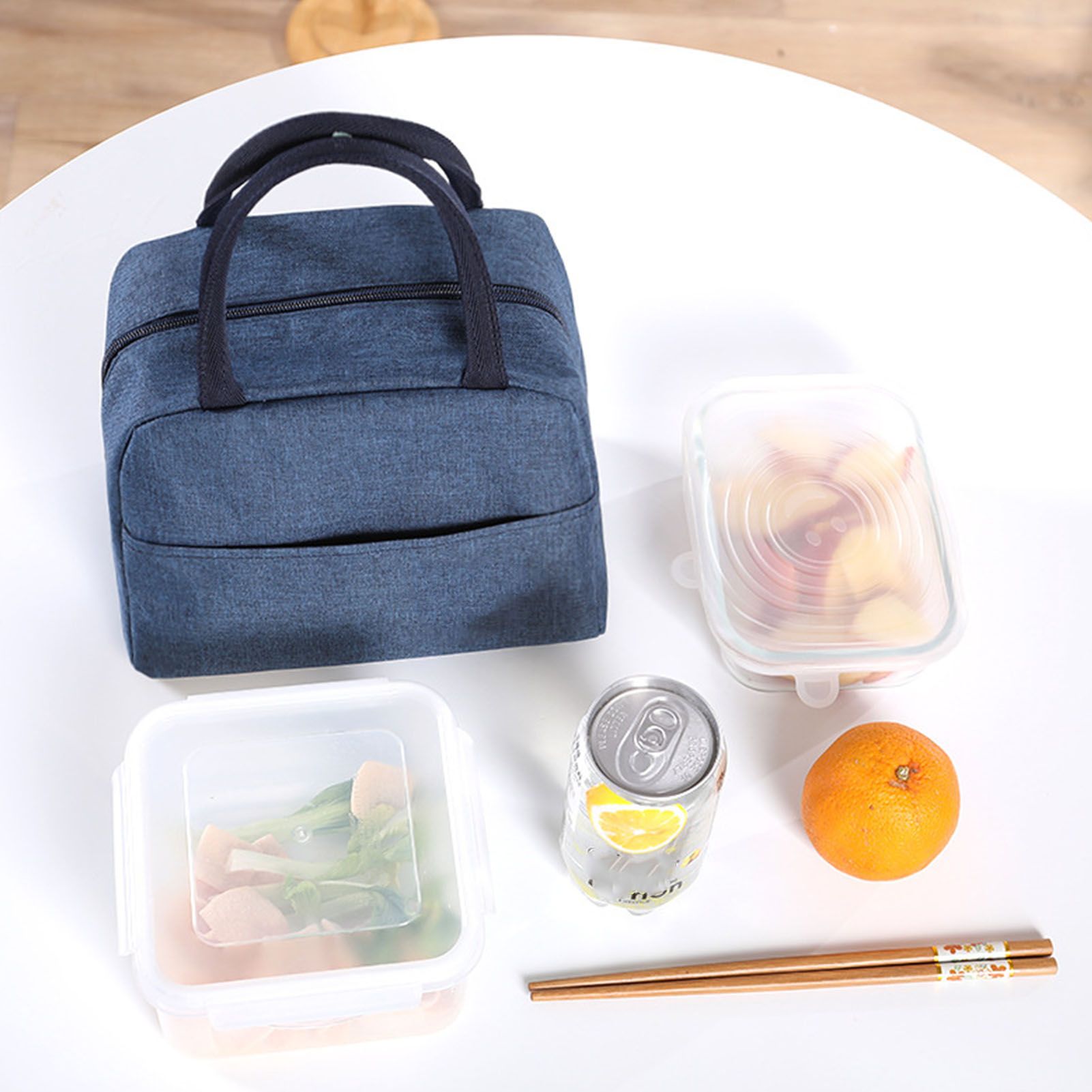 Tote Lunch Bag Reusable Insulated Cooler High Capacity Waterproof for Men view 3