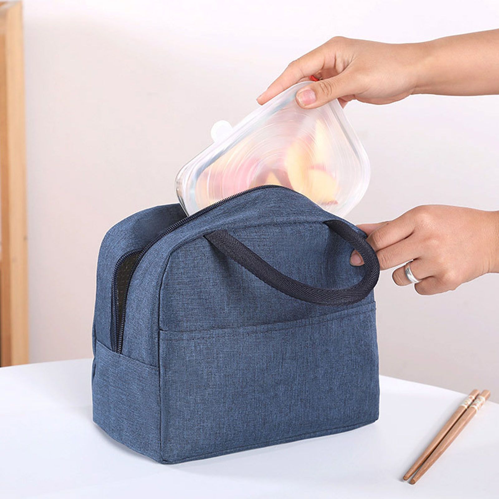 Tote Lunch Bag Reusable Insulated Cooler High Capacity Waterproof for Men view 11