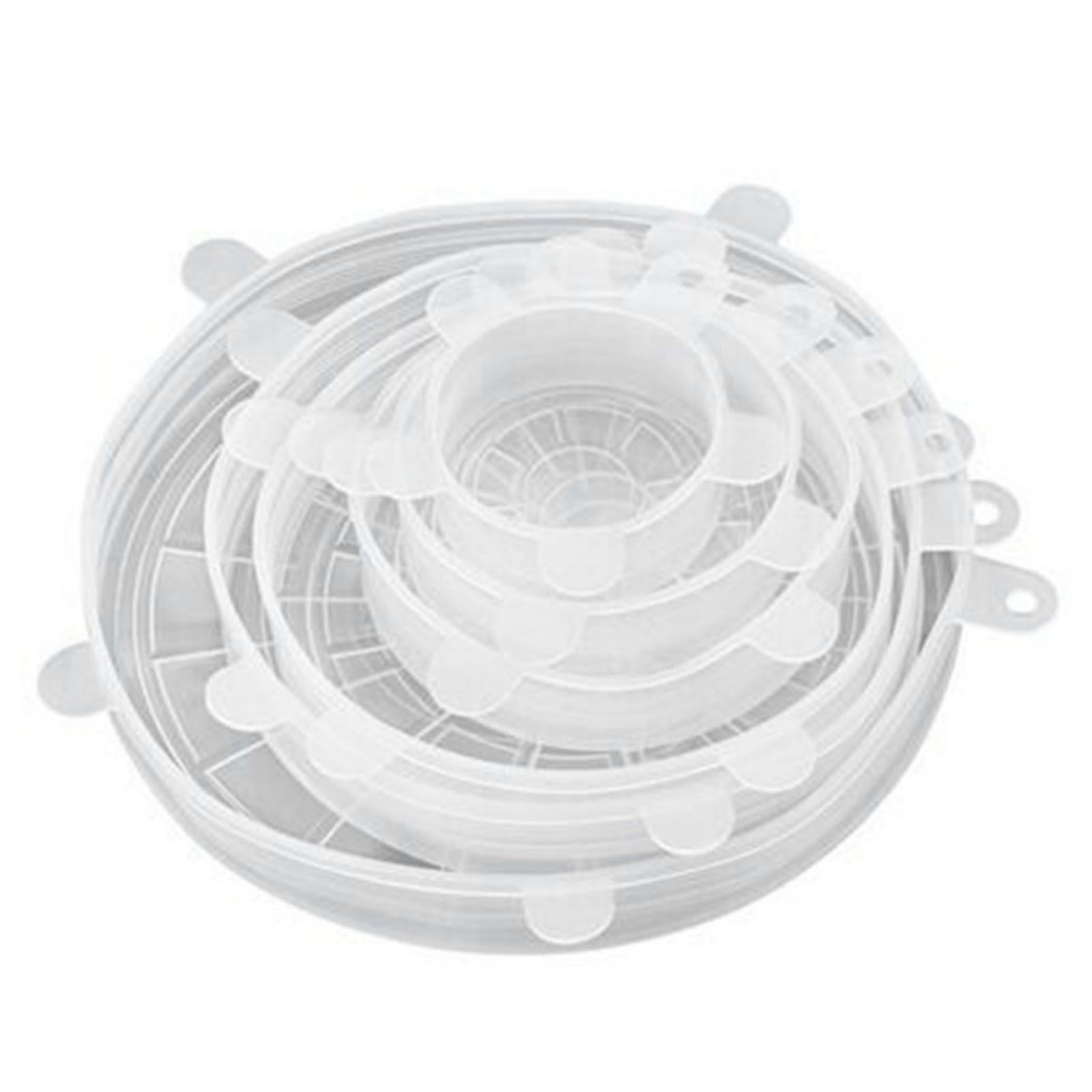 6 Pcs Silicone Stretch Lids High Temperature Resistance Round Reusable view 2