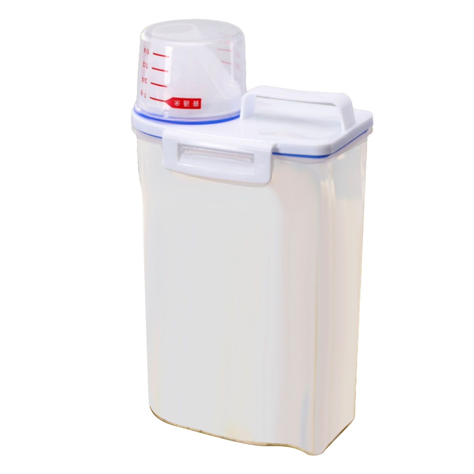 Rice Container Portable Compact 2kg Capacity Box Design Food Grade PP Plastic — image 1