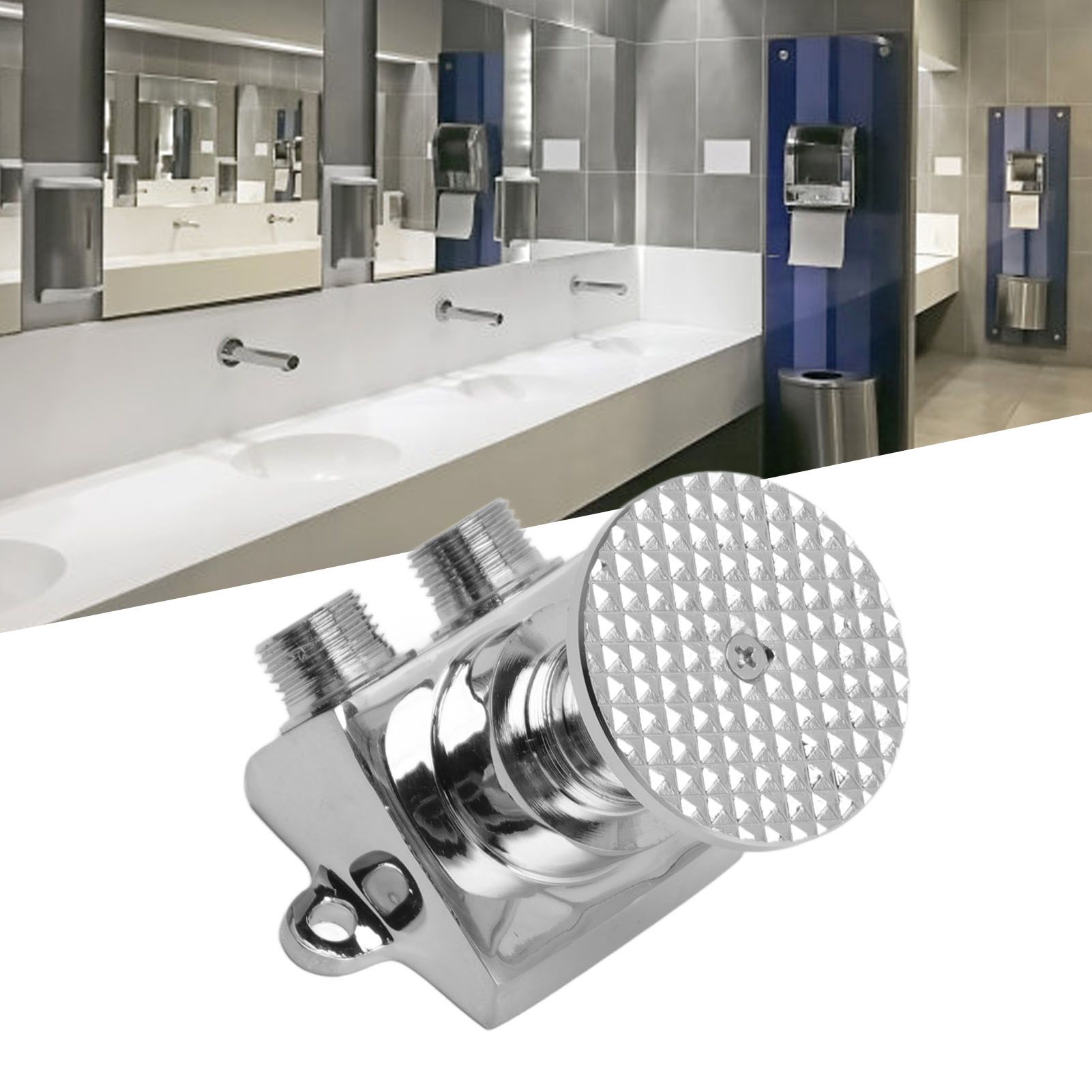 Floor Mount Pedal Valve Stainless Steel Water Saving Foot Pedal Water Tap view 11