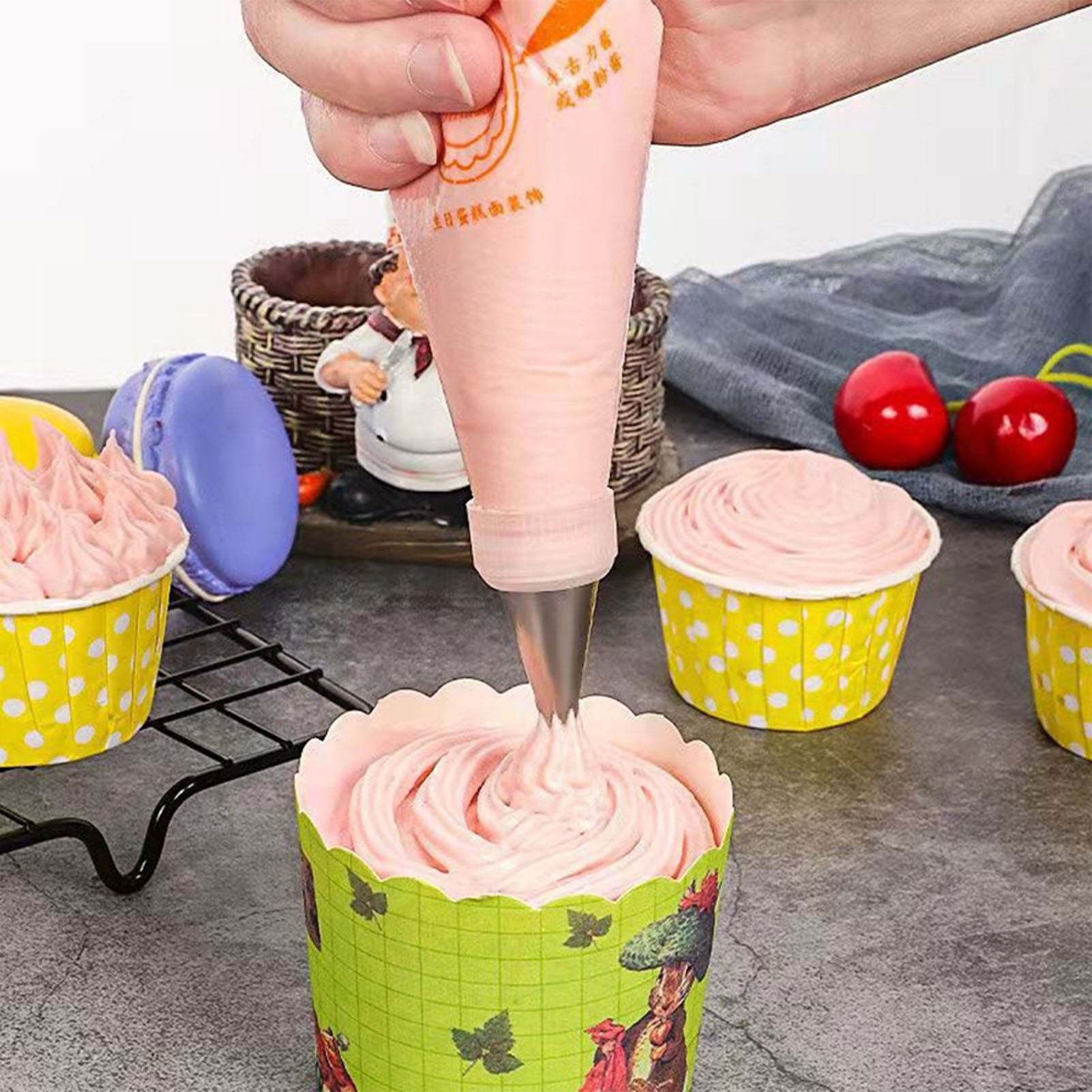 1 Pack Pastry Piping Bags Food Grade PE Disposable Baking Icing Bags Pastry view 7