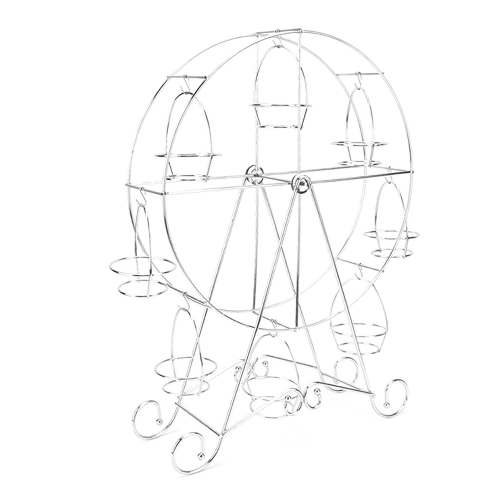 Cupcake Display Rack Iron Rotatable Eight Cupcakes Wheel Cupcake Stand for DIY view 3