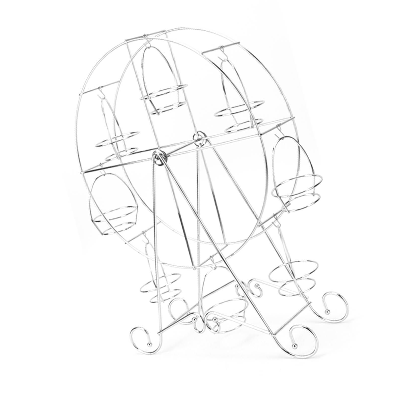 Cupcake Display Rack Iron Rotatable Eight Cupcakes Wheel Cupcake Stand for DIY view 6
