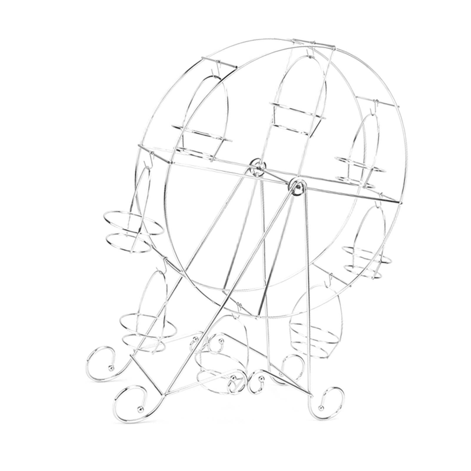 Cupcake Display Rack Iron Rotatable Eight Cupcakes Wheel Cupcake Stand for DIY view 7