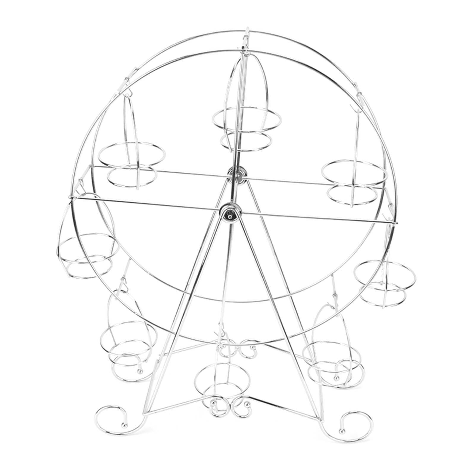 Cupcake Display Rack Iron Rotatable Eight Cupcakes Wheel Cupcake Stand for DIY view 10