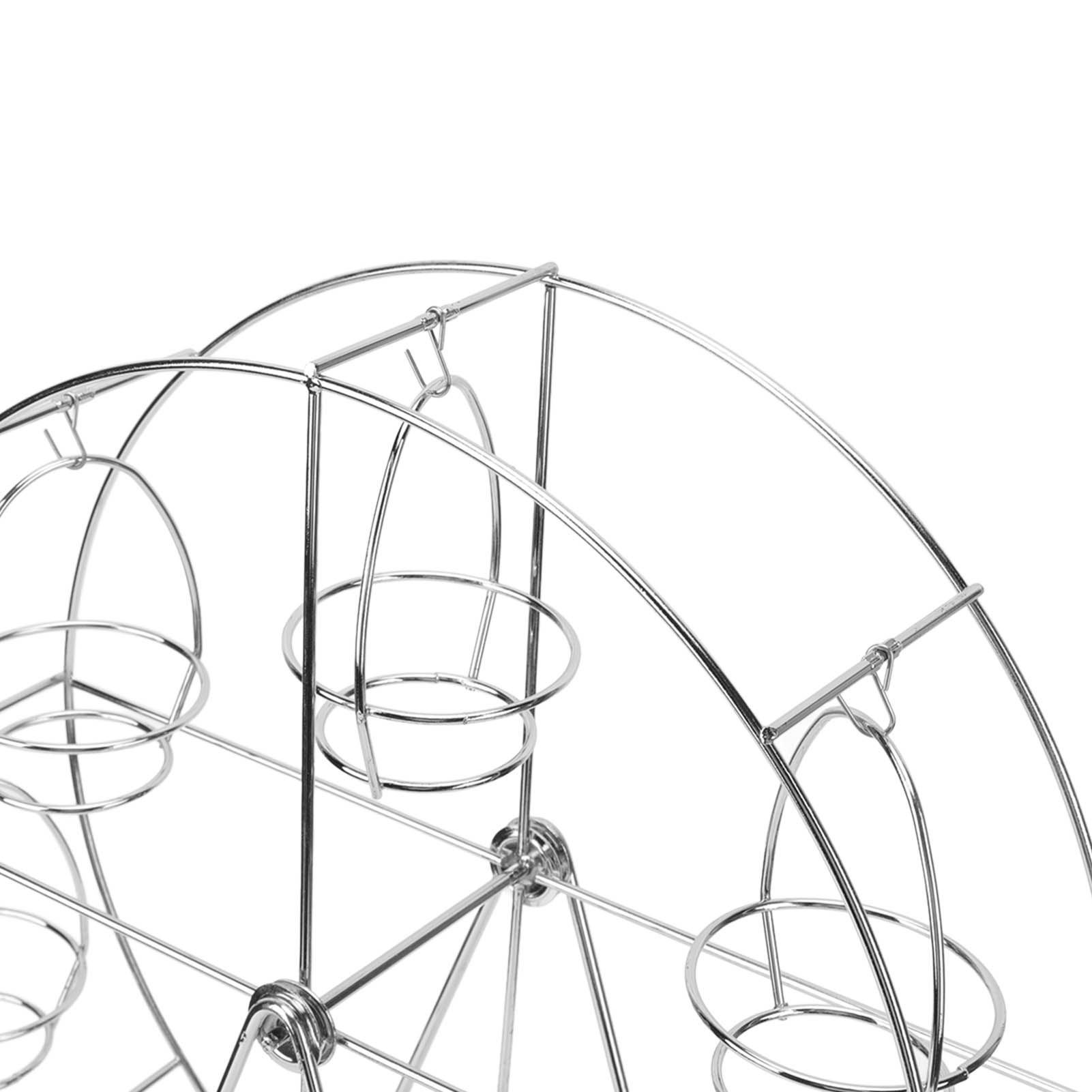 Cupcake Display Rack Iron Rotatable Eight Cupcakes Wheel Cupcake Stand for DIY view 13