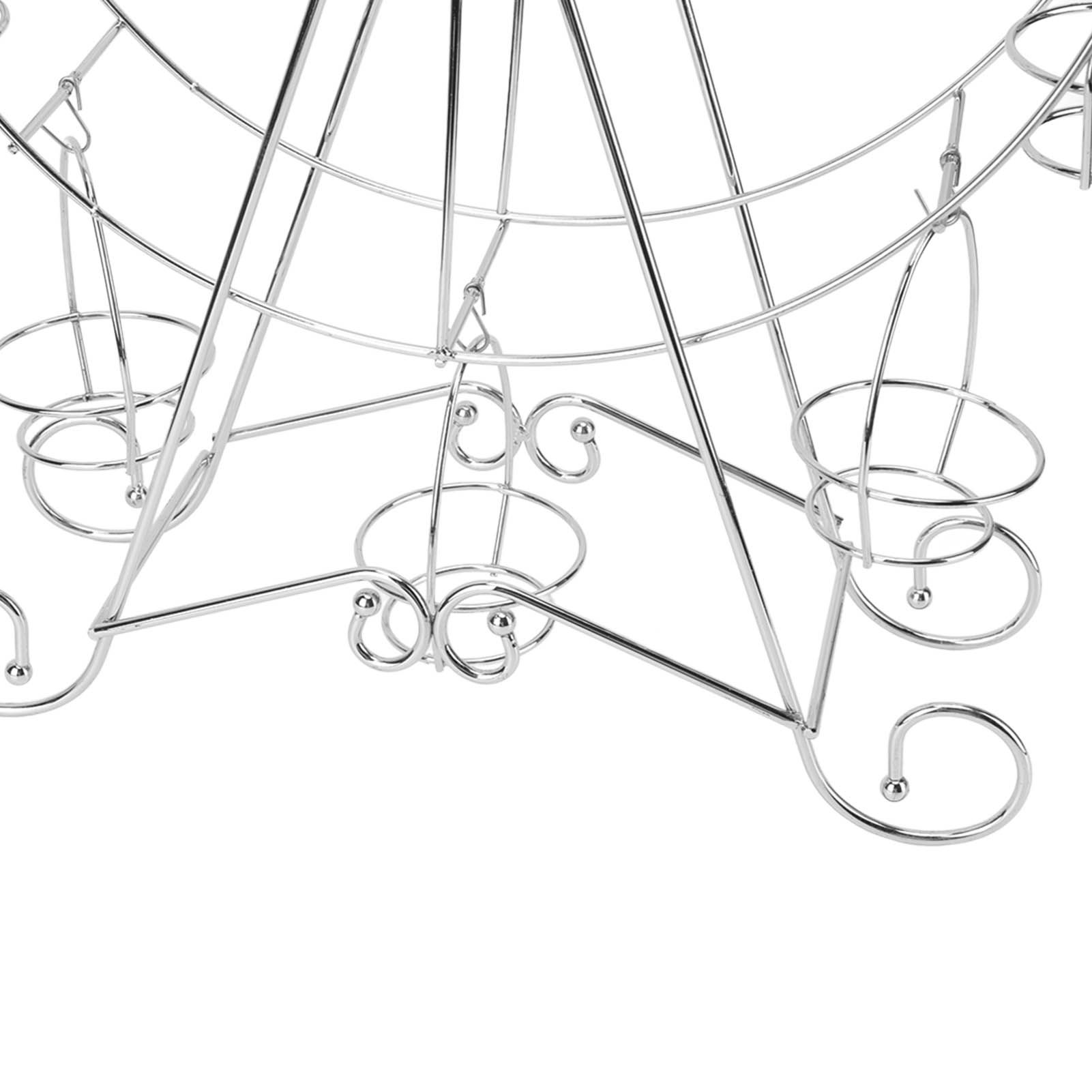 Cupcake Display Rack Iron Rotatable Eight Cupcakes Wheel Cupcake Stand for DIY view 14