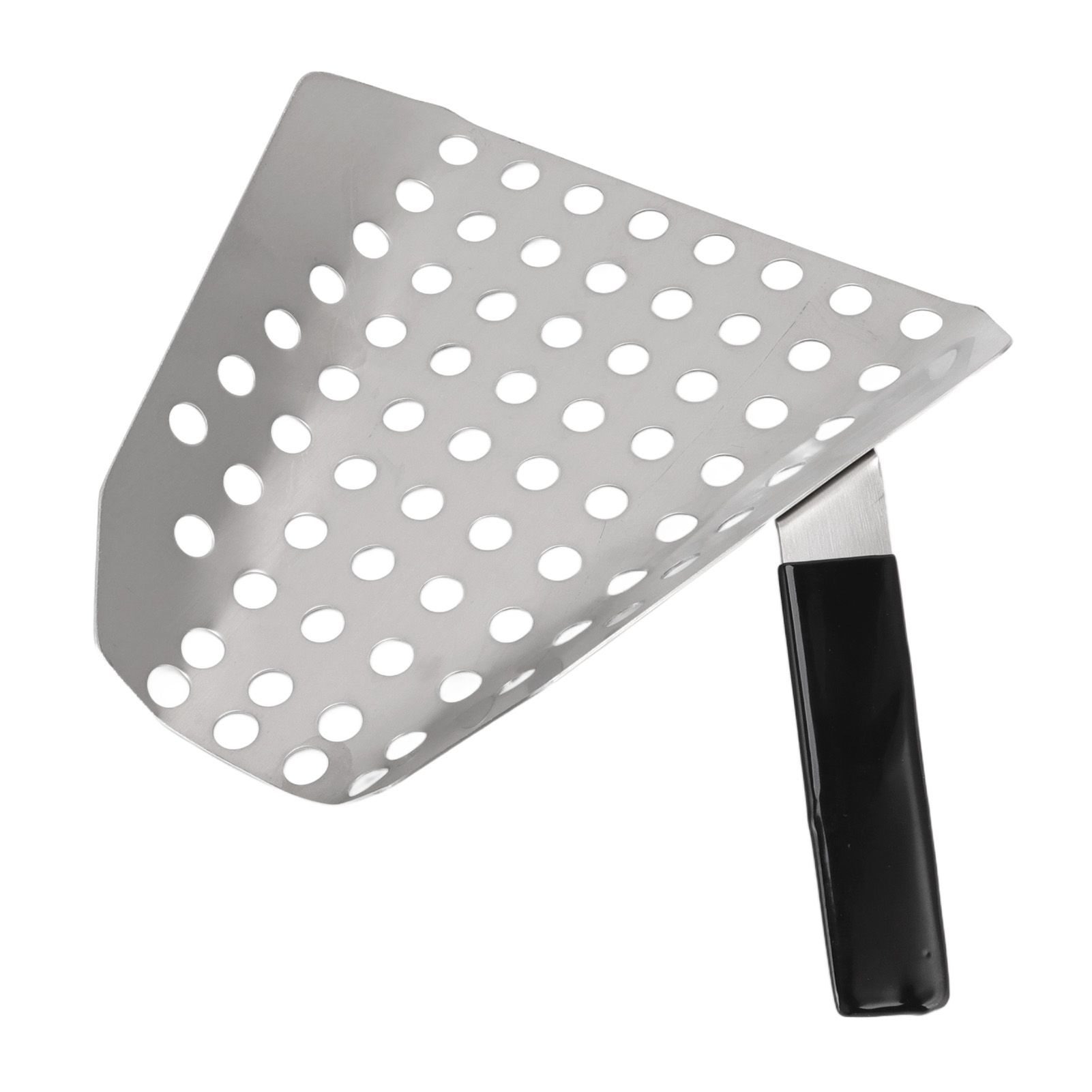Popcorn Scoop Ergonomic Single Handle Stainless Steel Fries Scooper with Holes view 2