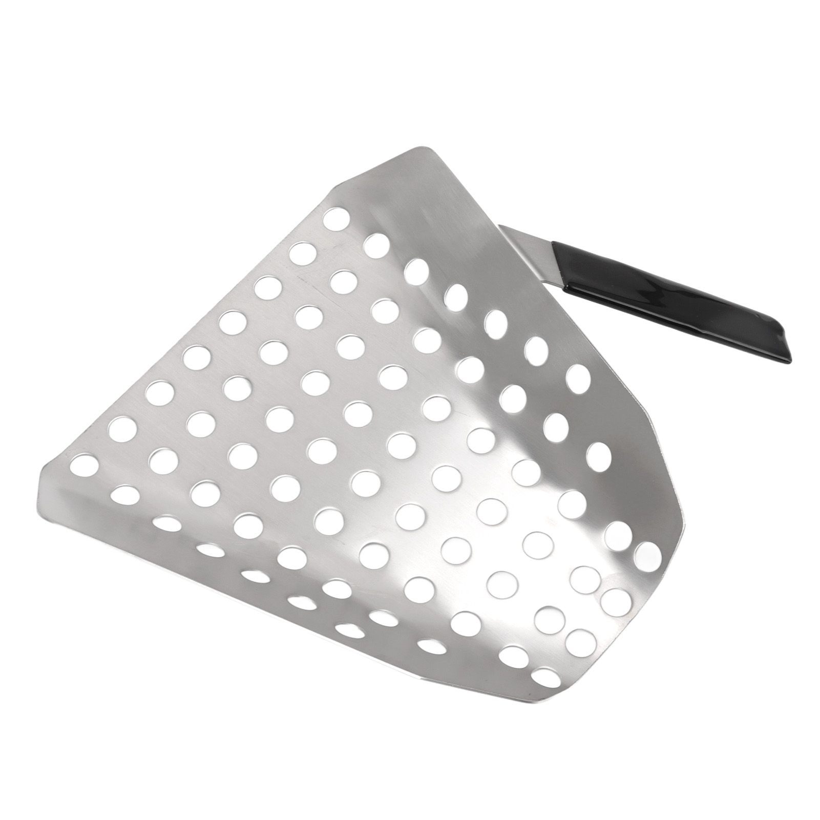 Popcorn Scoop Ergonomic Single Handle Stainless Steel Fries Scooper with Holes view 3