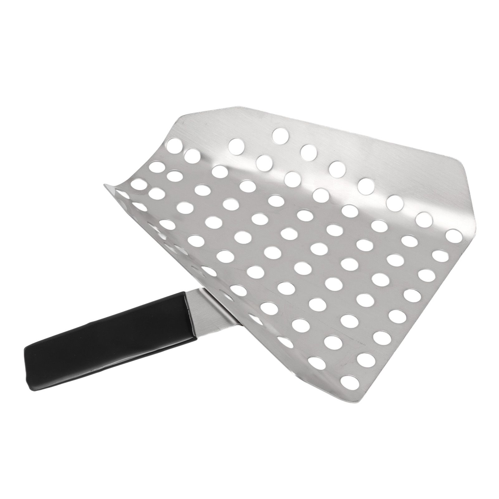 Popcorn Scoop Ergonomic Single Handle Stainless Steel Fries Scooper with Holes view 4