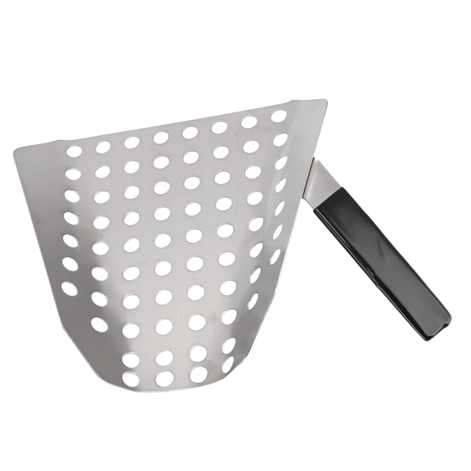 Popcorn Scoop Ergonomic Single Handle Stainless Steel Fries Scooper with Holes view 5