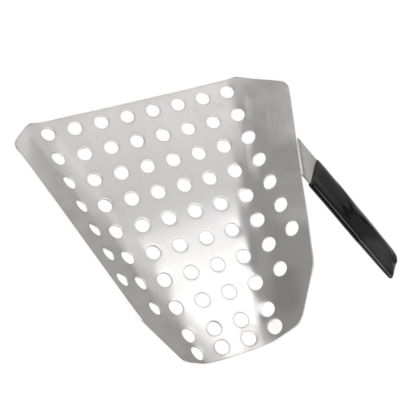 Popcorn Scoop Ergonomic Single Handle Stainless Steel Fries Scooper with Holes view 6