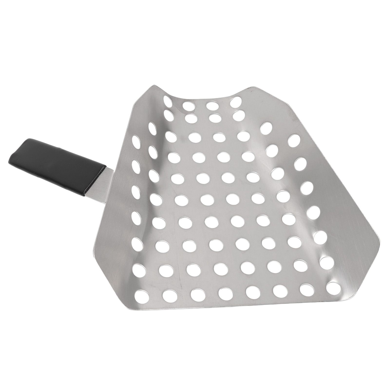 Popcorn Scoop Ergonomic Single Handle Stainless Steel Fries Scooper with Holes view 7