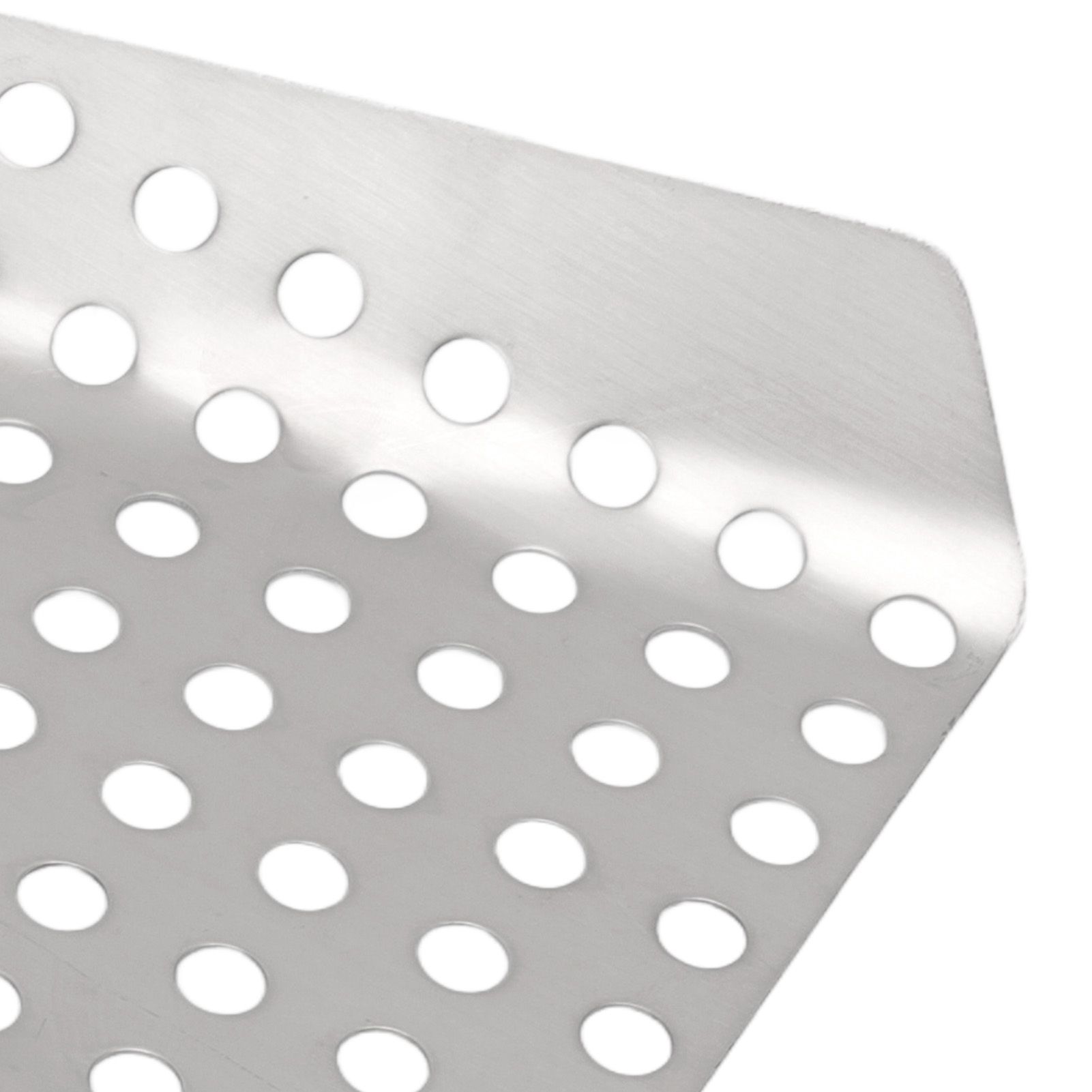 Popcorn Scoop Ergonomic Single Handle Stainless Steel Fries Scooper with Holes view 15