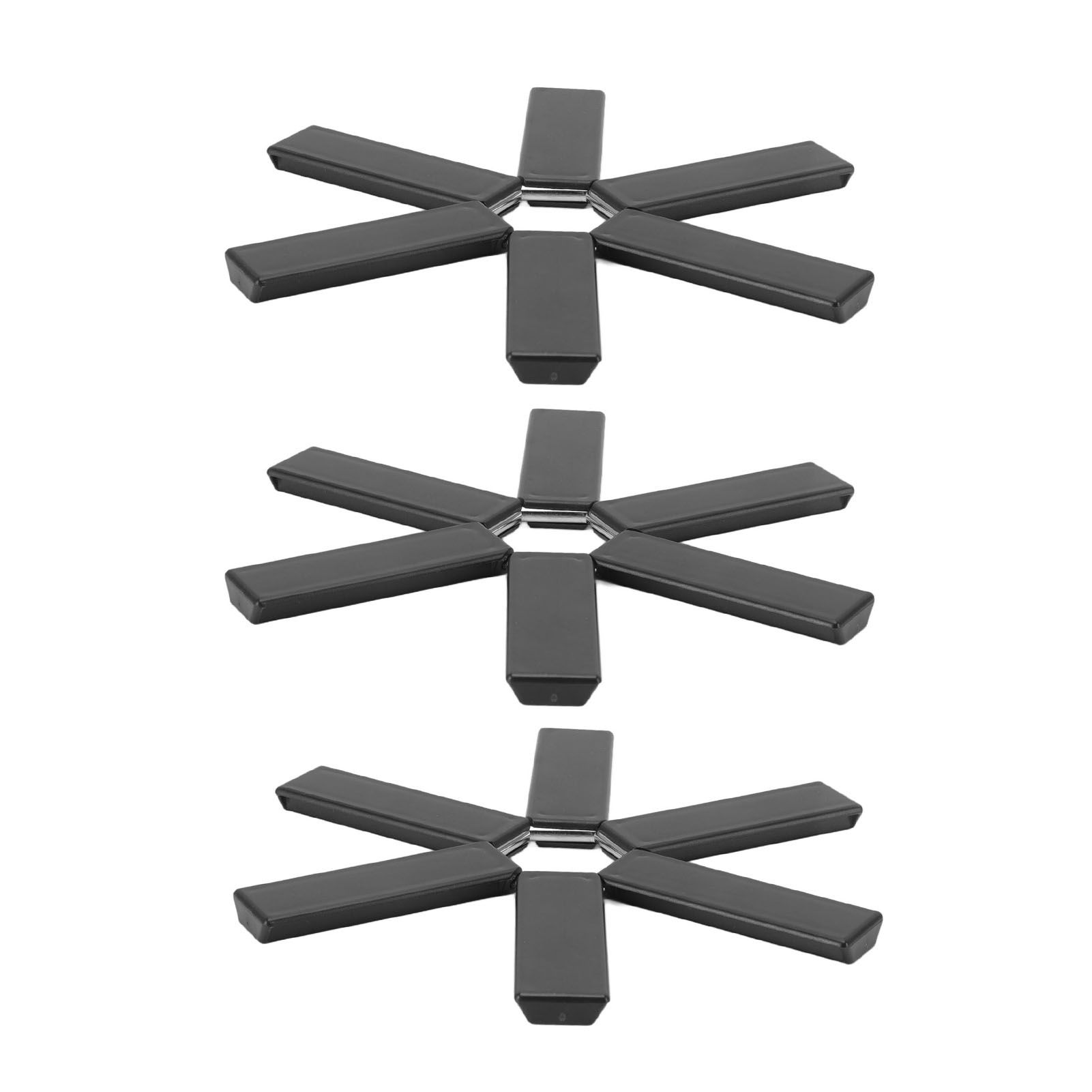 6PCS Hot Pot Heat Insulation Pad Foldable ABS Hollow Design Hot Dishes Holder view 10