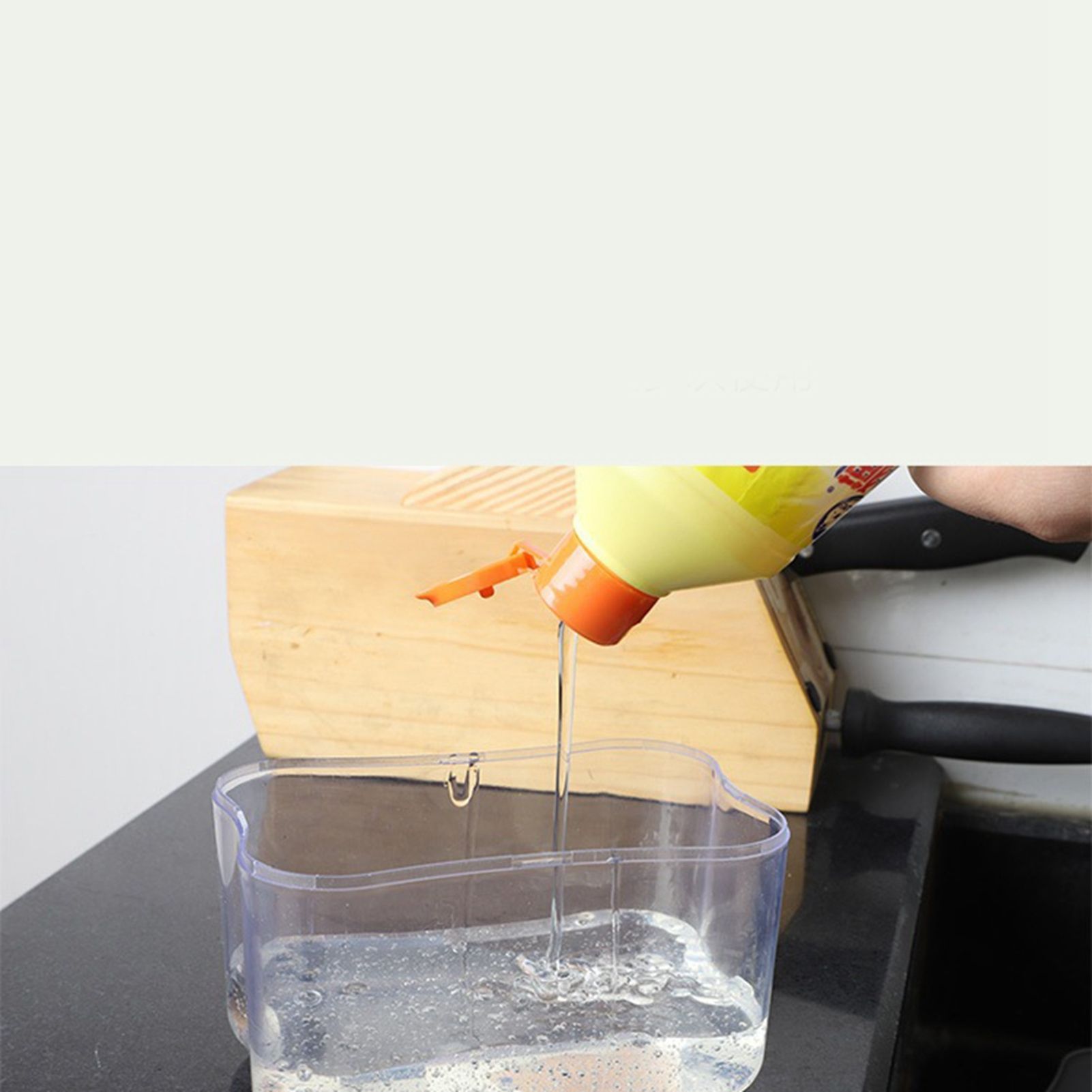 Dish Soap Dispenser Press Design Automatically Liquid Dispenser Box Sponge view 11