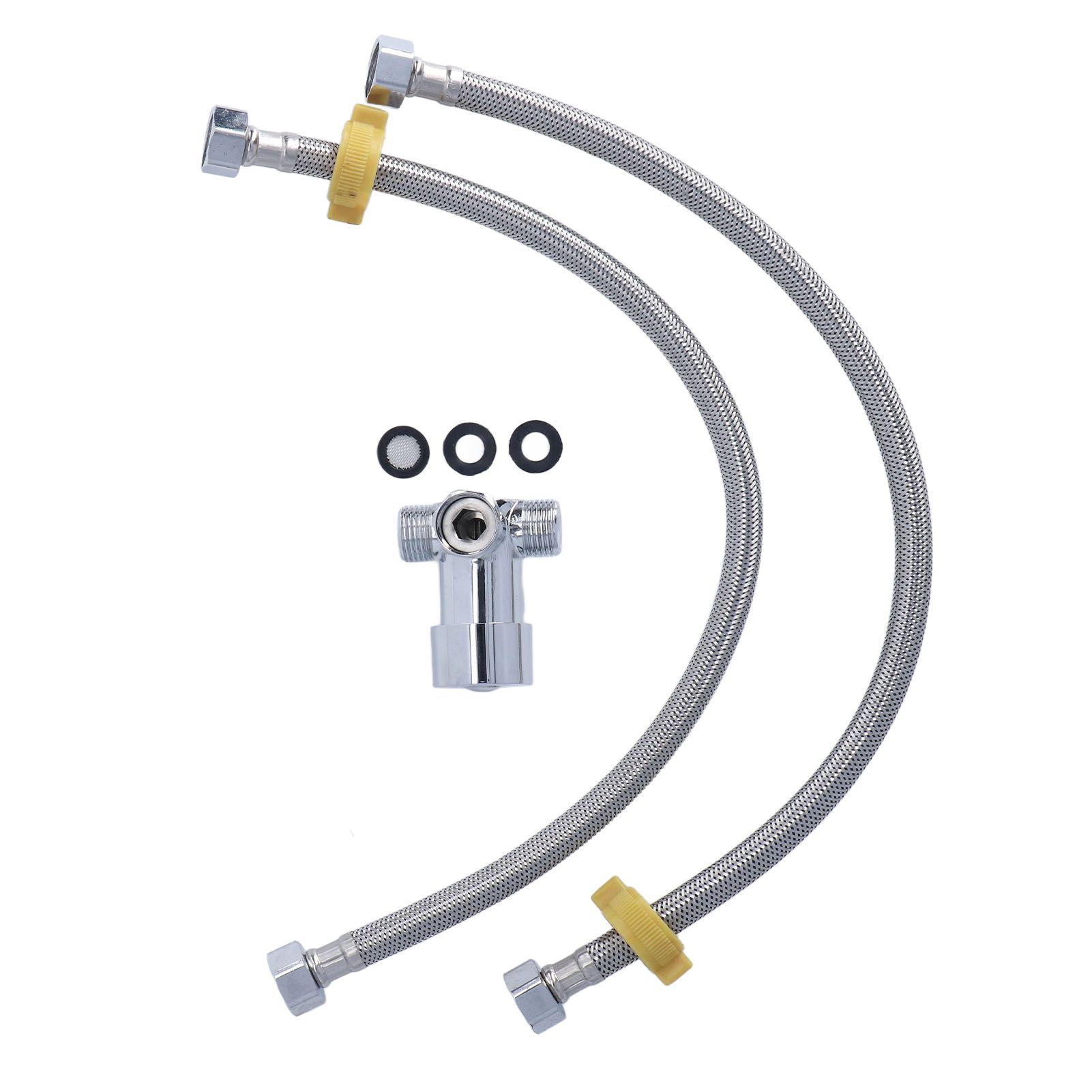 G1/2 Thread Thermostatic Mixer Valve Stainless Steel Hot Cold Water Mixing view 2