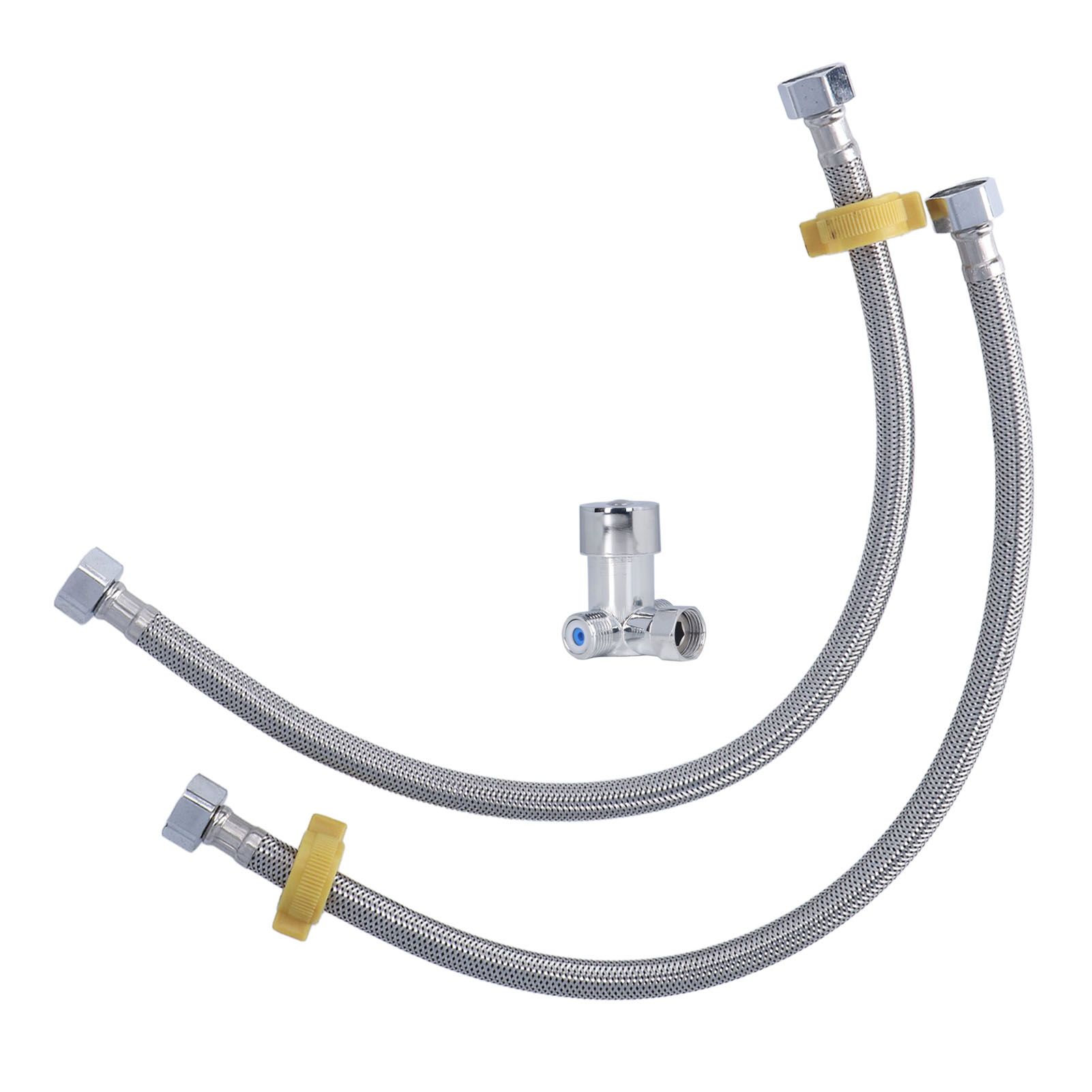 G1/2 Thread Thermostatic Mixer Valve Stainless Steel Hot Cold Water Mixing view 3