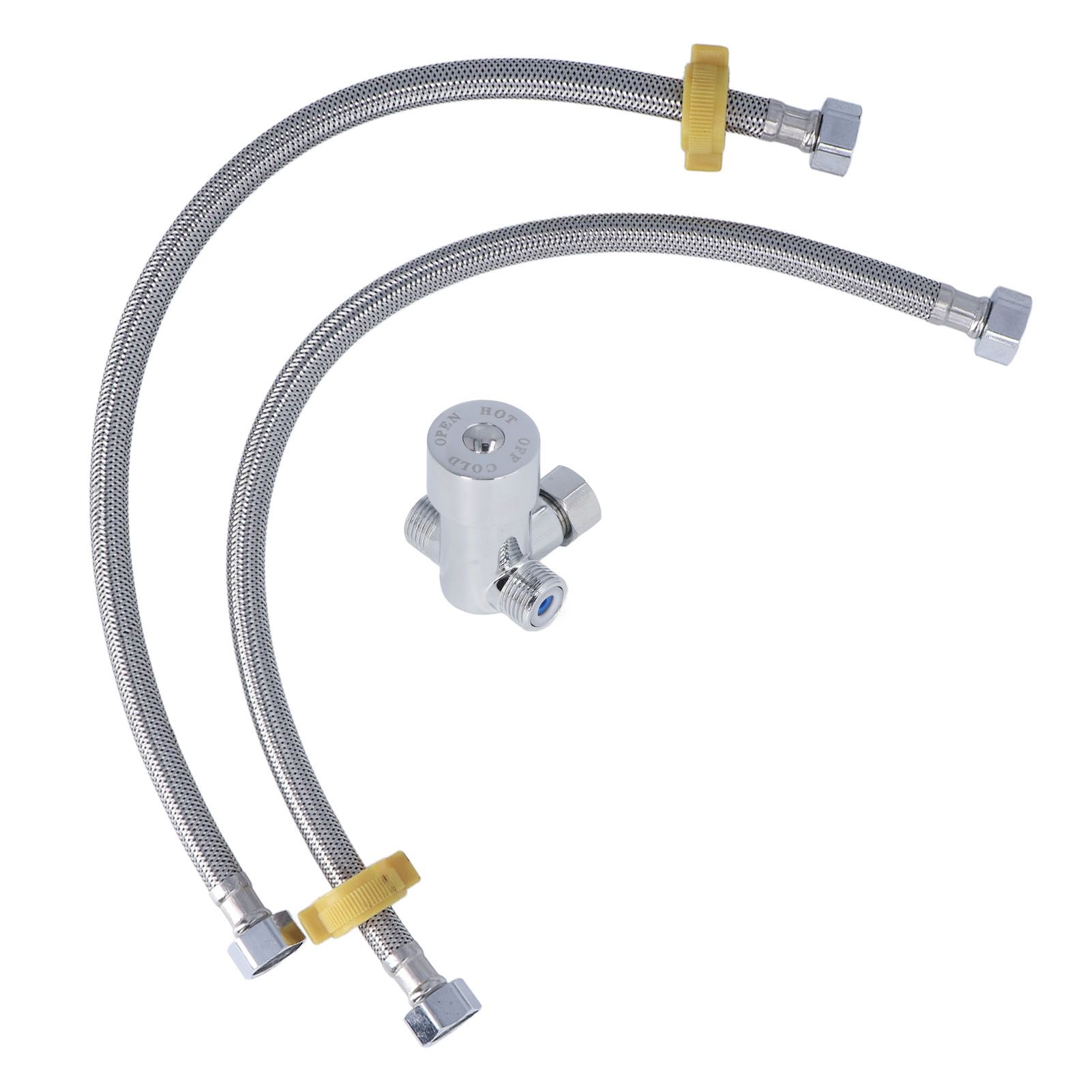 G1/2 Thread Thermostatic Mixer Valve Stainless Steel Hot Cold Water Mixing view 5