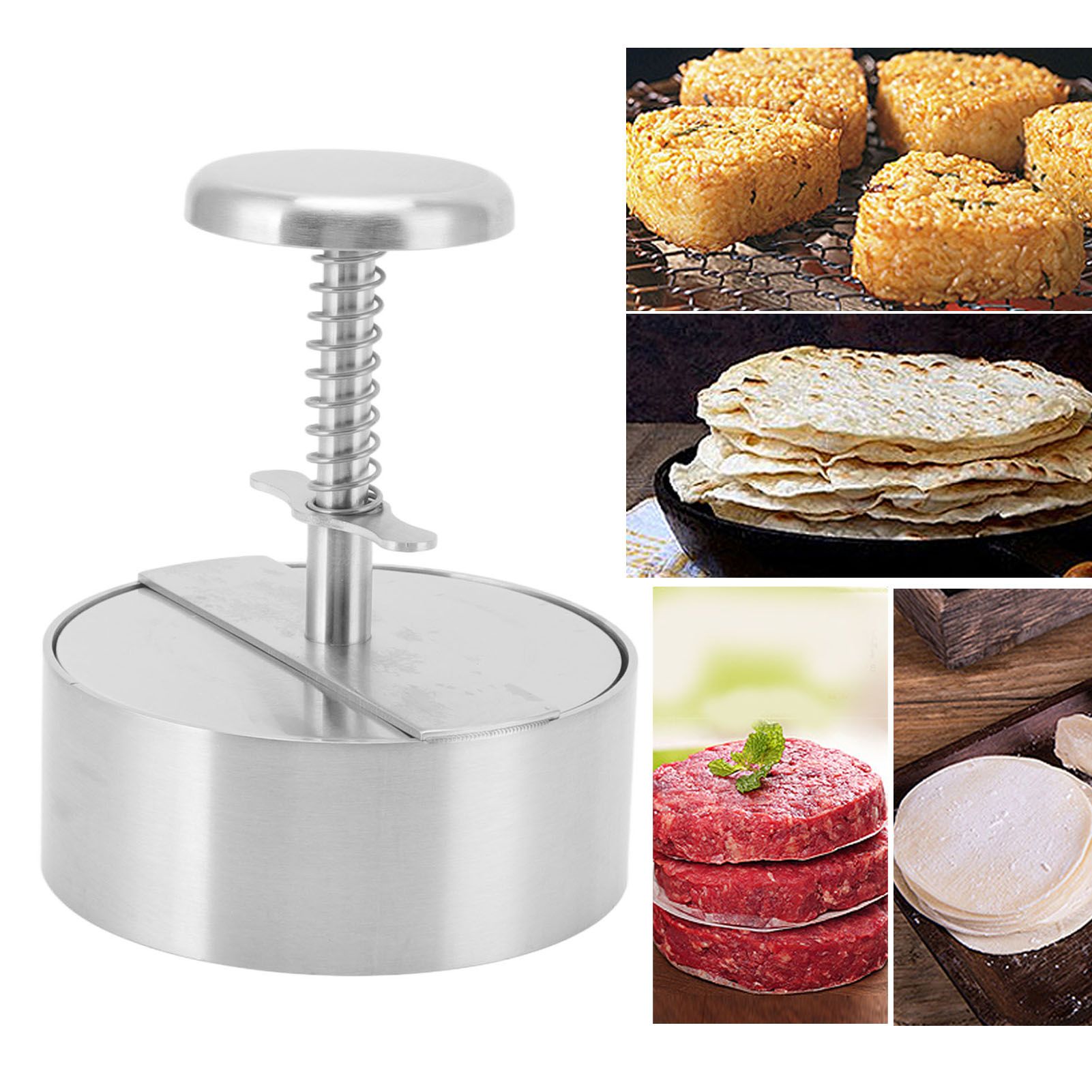 Hamburger Press Patty Maker 304 Stainless Steel Hamburger Meat Press for view 12