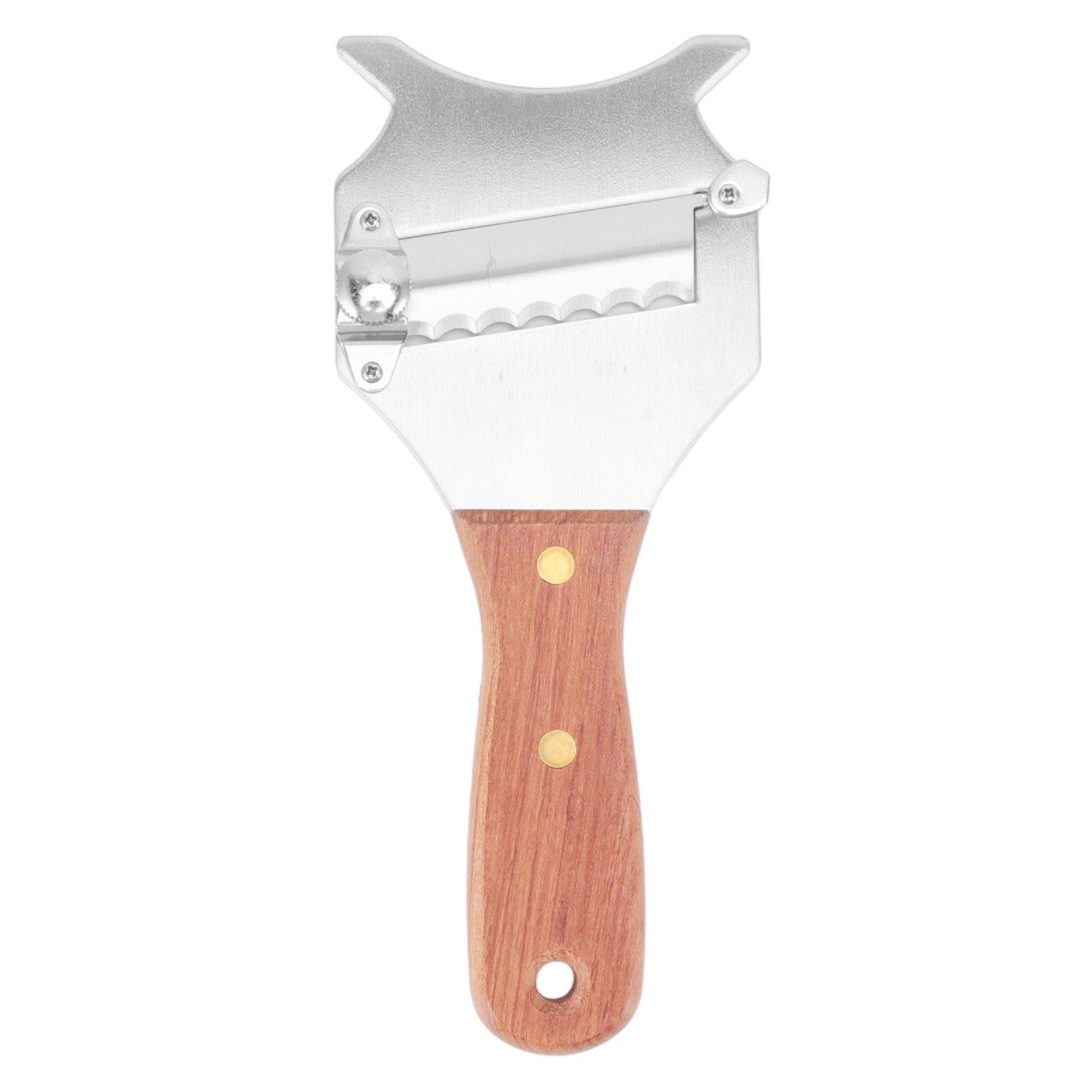 Truffle Grater Wavy Blade Wooden Handle Stainless Steel Hand Plane Cheese
