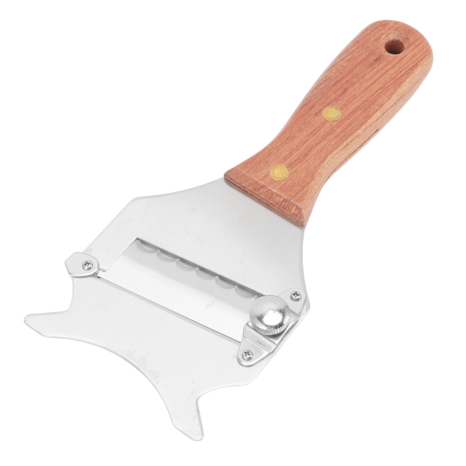 Truffle Grater Wavy Blade Wooden Handle Stainless Steel Hand Plane Cheese view 3