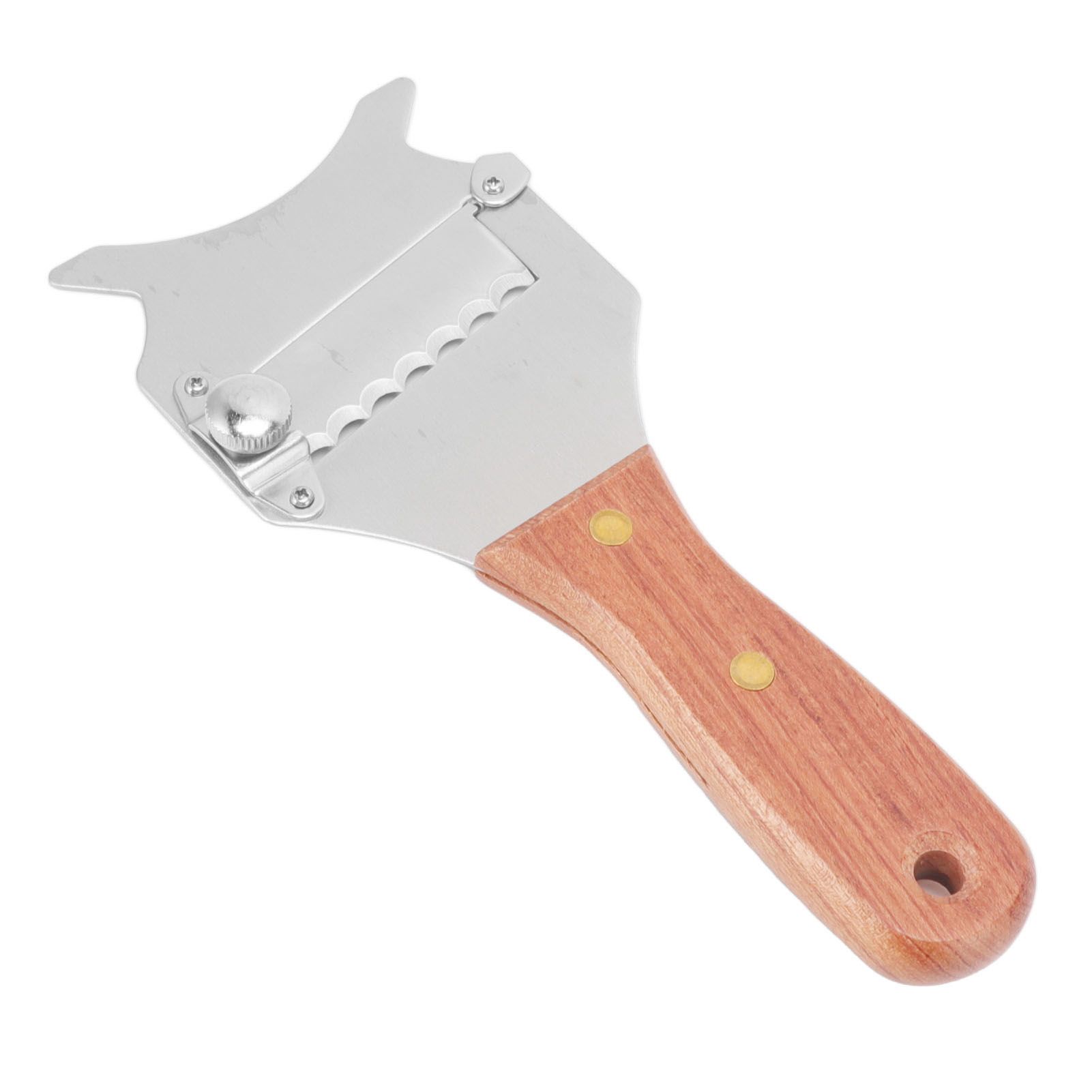 Truffle Grater Wavy Blade Wooden Handle Stainless Steel Hand Plane Cheese view 6