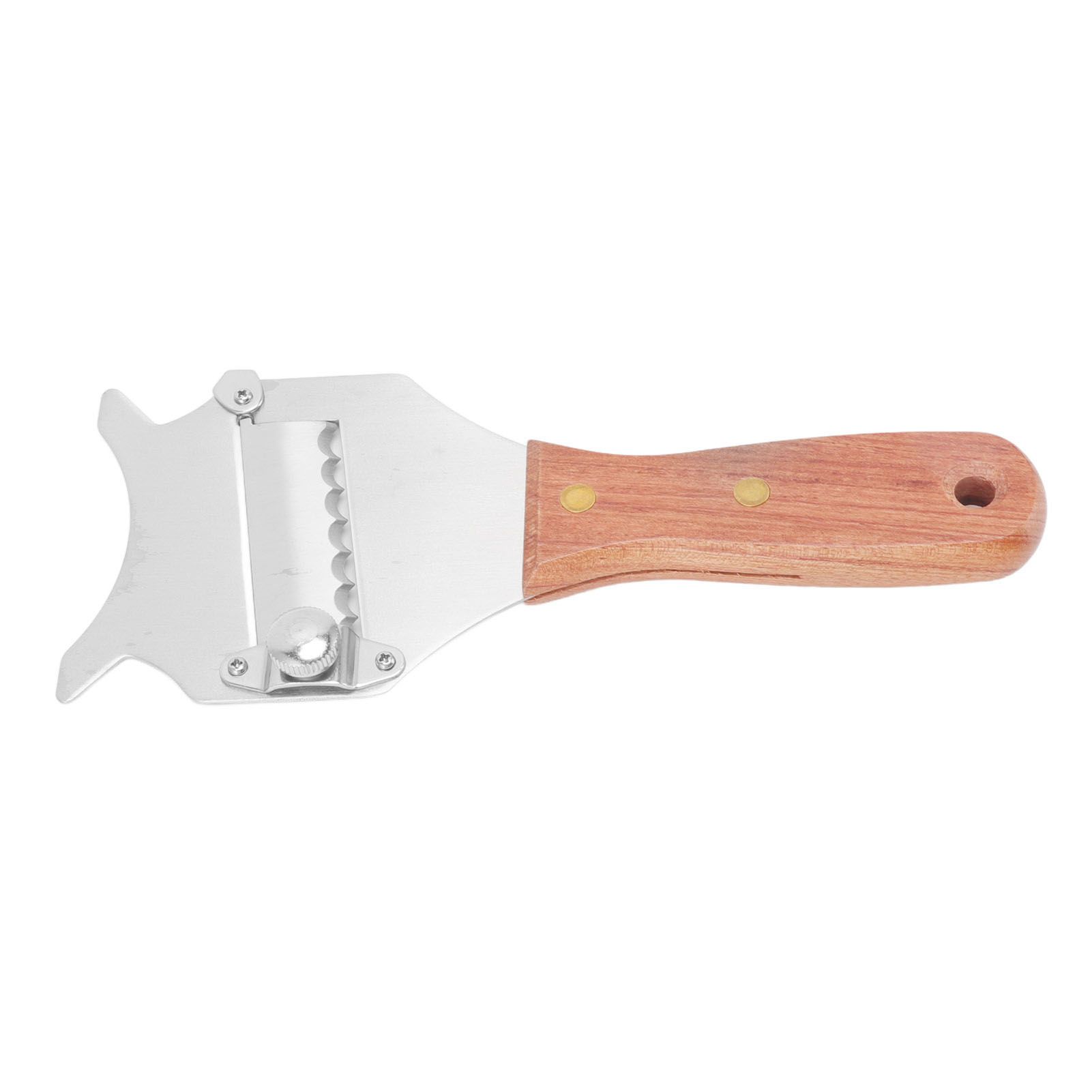 Truffle Grater Wavy Blade Wooden Handle Stainless Steel Hand Plane Cheese view 7