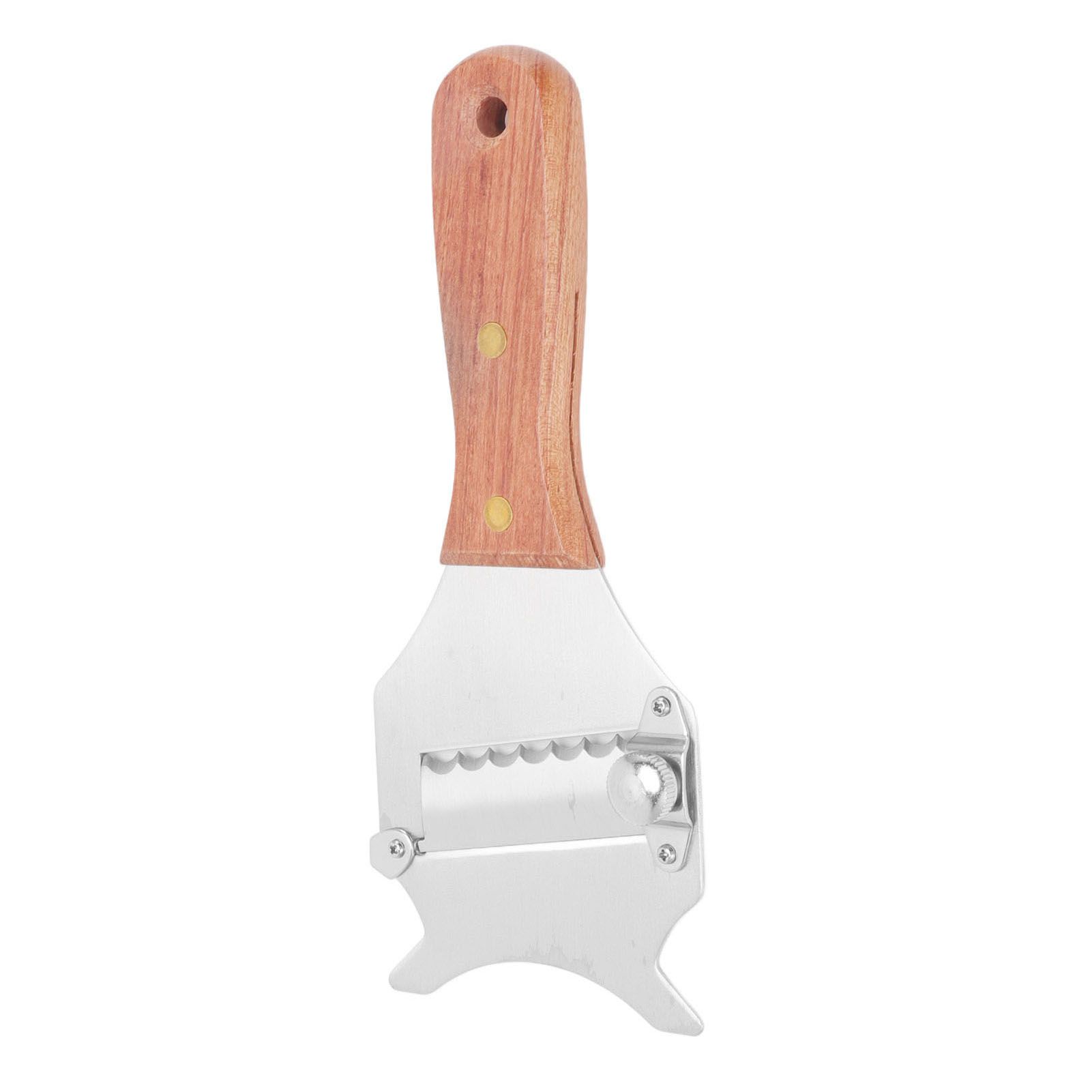 Truffle Grater Wavy Blade Wooden Handle Stainless Steel Hand Plane Cheese view 10