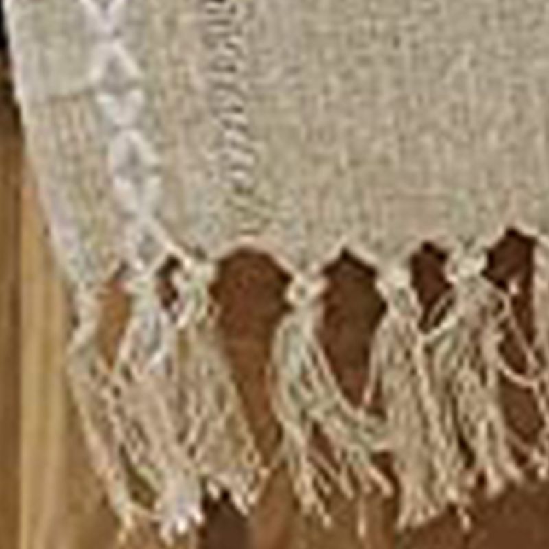 Retro Table Runner Elegant Hand Woven Cotton Linen Dining Table Runner with view 5