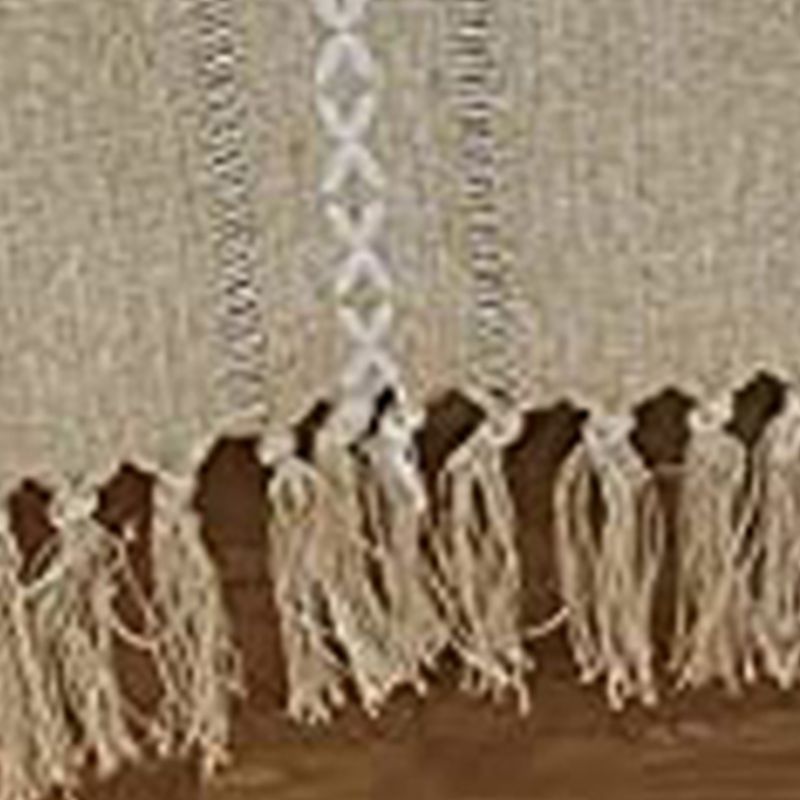 Retro Table Runner Elegant Hand Woven Cotton Linen Dining Table Runner with view 6