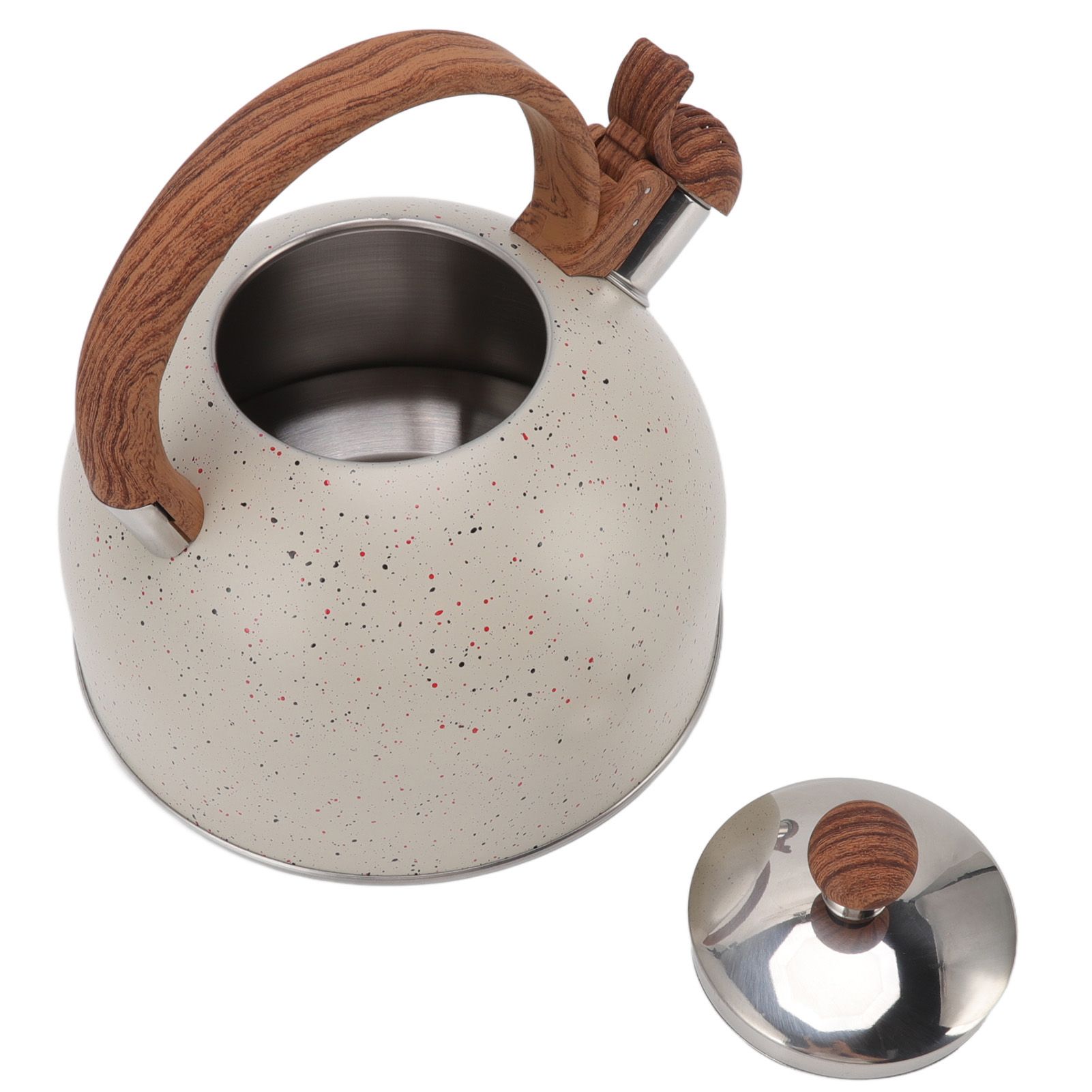Whistling Kettle 2.5L Capacity Stainless Steel Stovetop Teapot for Water view 7