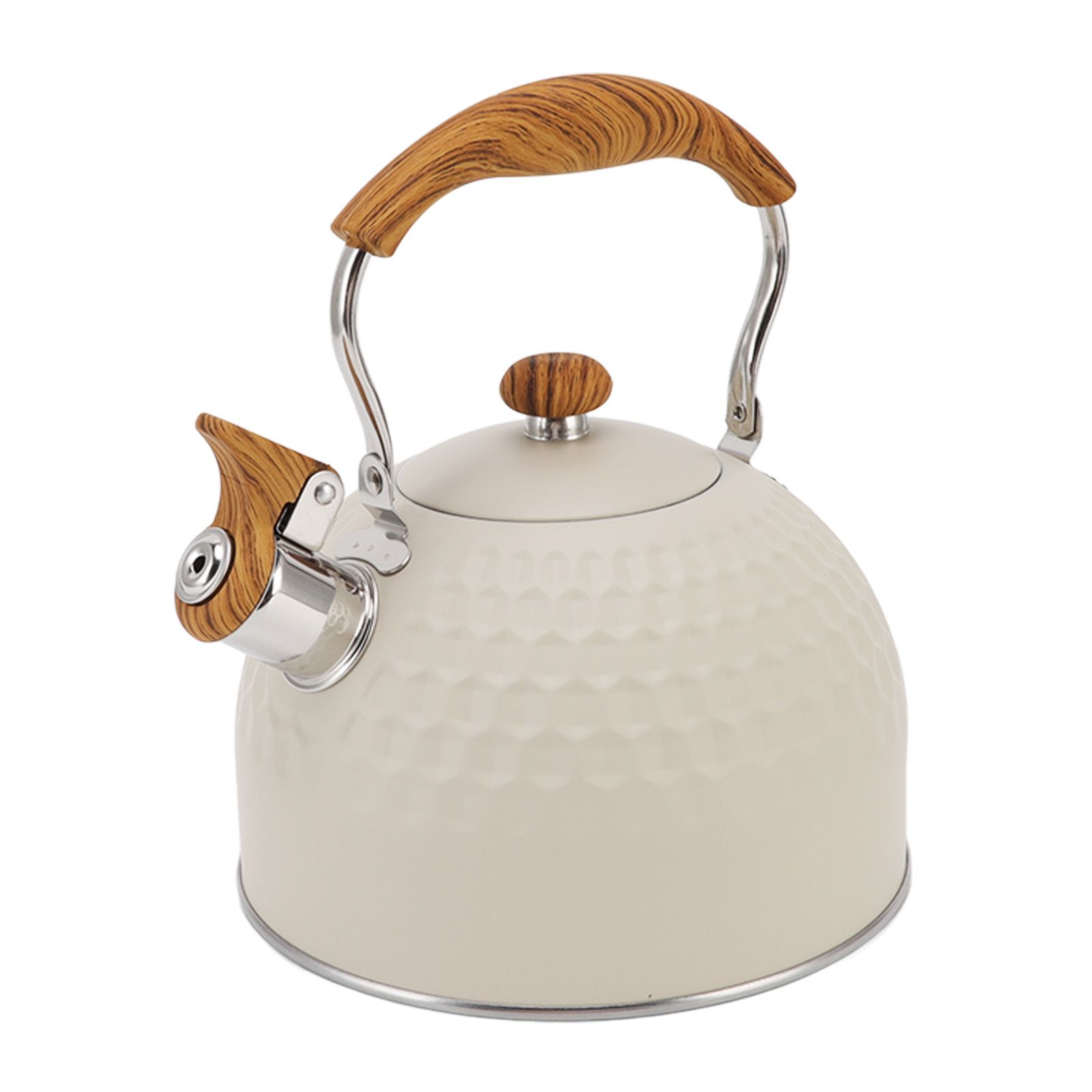 Whistling Kettle 2.5L Stainless Steel Efficient Uniform Heating Stovetop — image 1