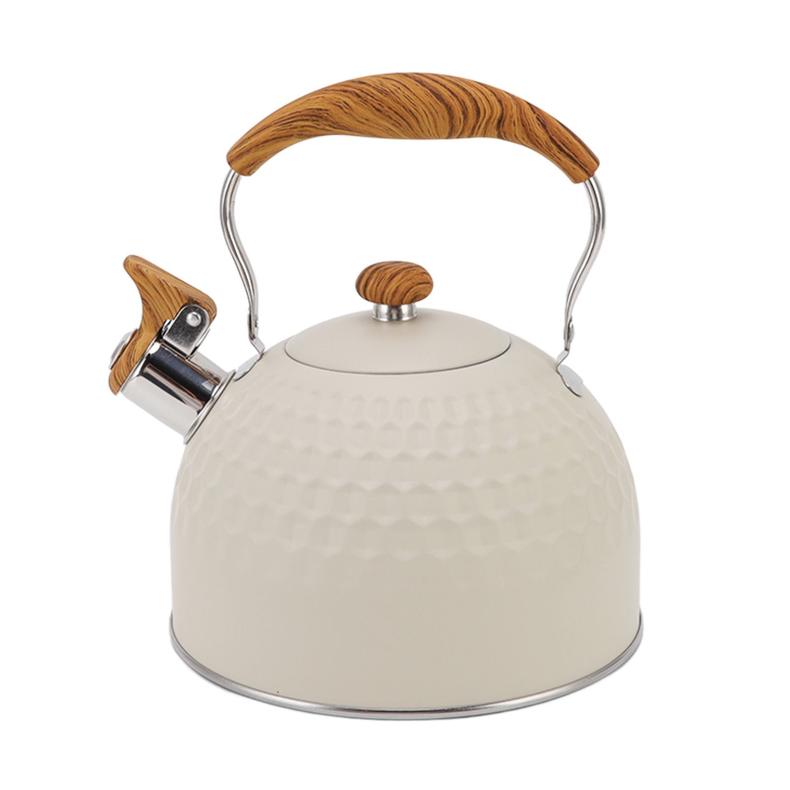 Whistling Kettle 2.5L Stainless Steel Efficient Uniform Heating Stovetop view 5
