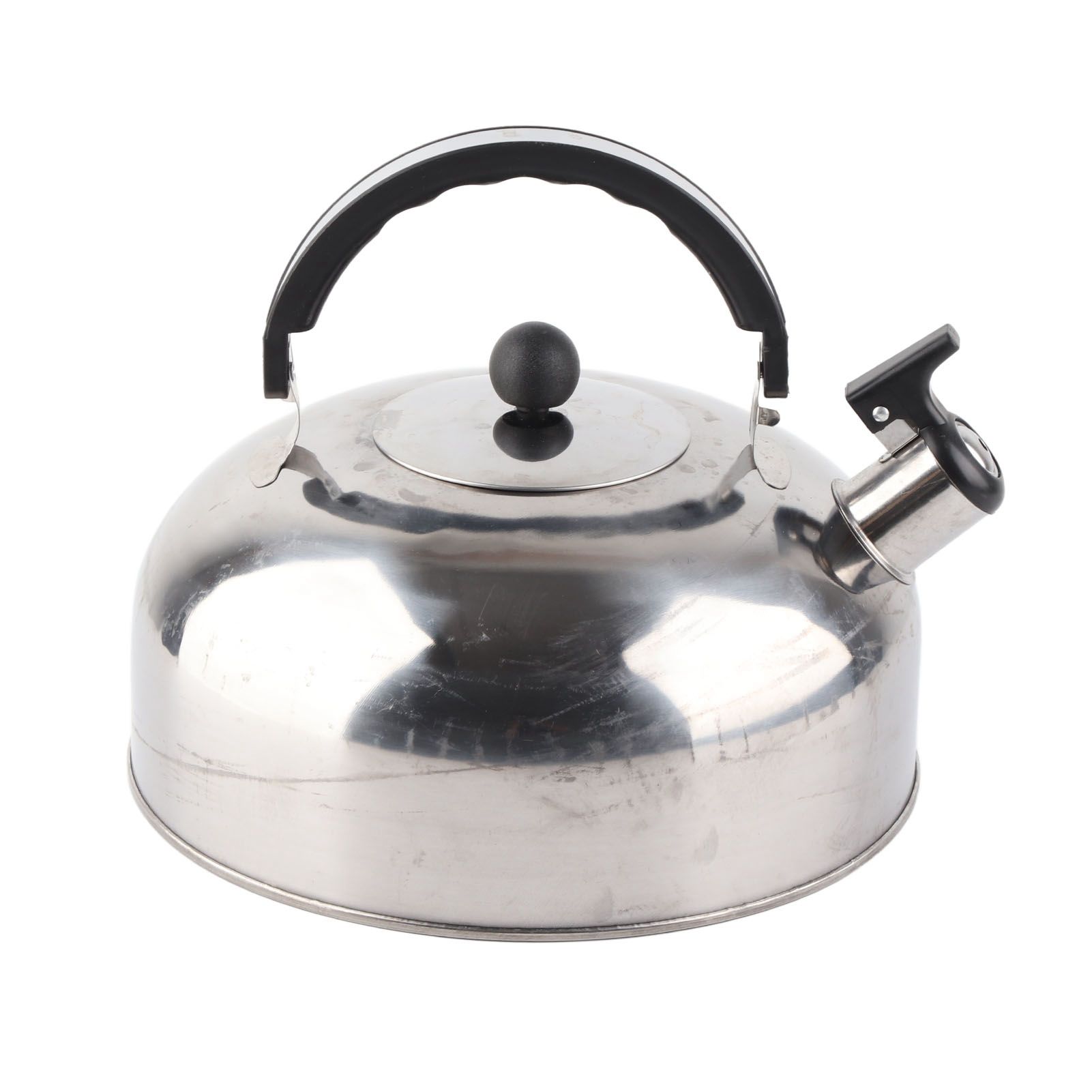 3L Stainless Steel Whistling Tea Kettle Fast Heating One Touch Buttons