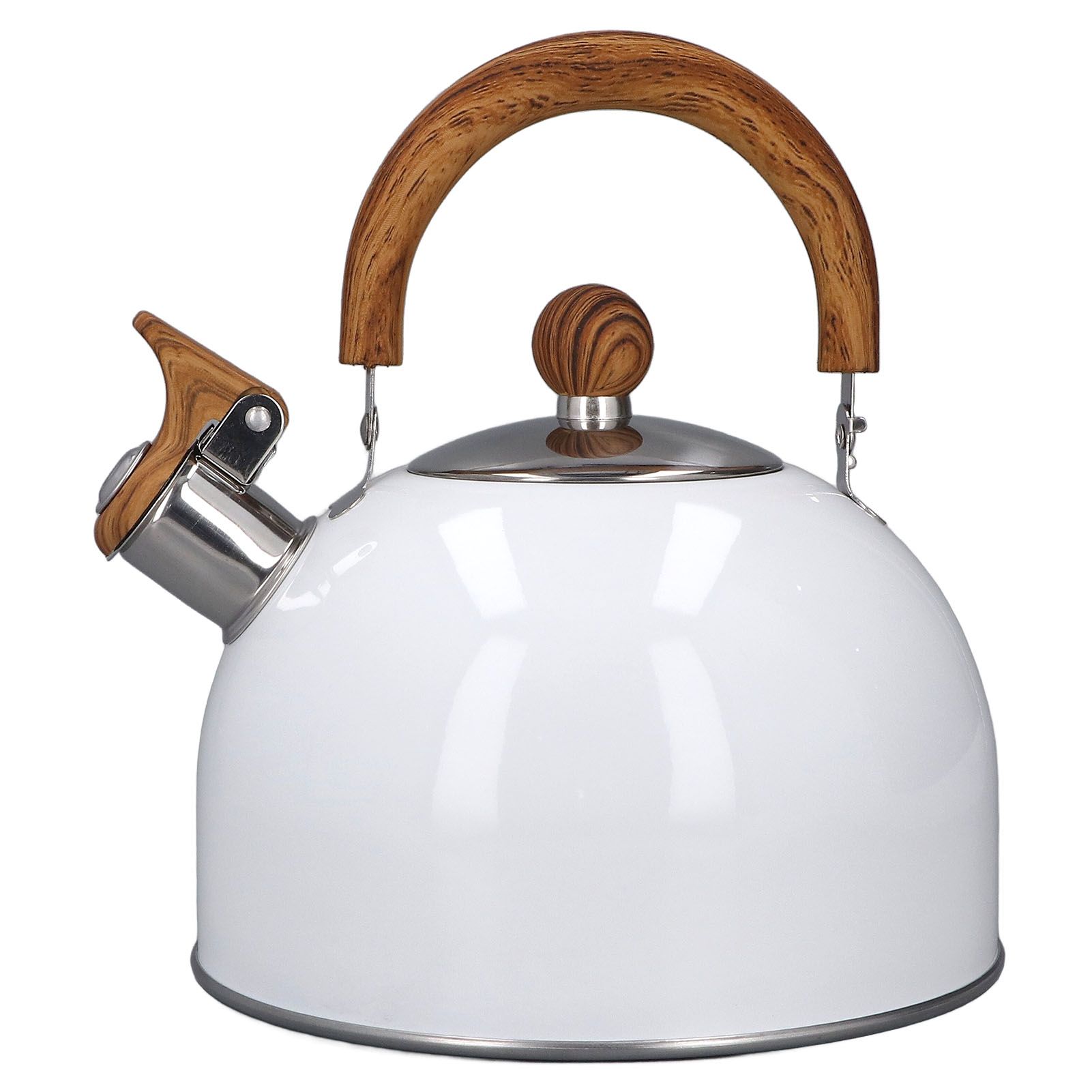 Whistling Kettle 2.5L Capacity White 304 Stainless Steel Fast Heating view 5