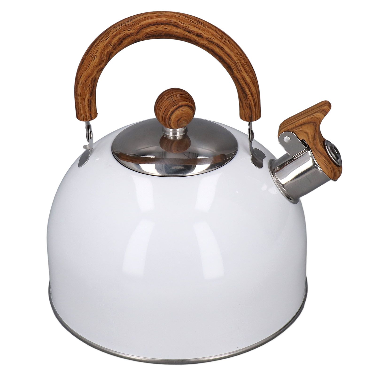 Whistling Kettle 2.5L Capacity White 304 Stainless Steel Fast Heating view 7