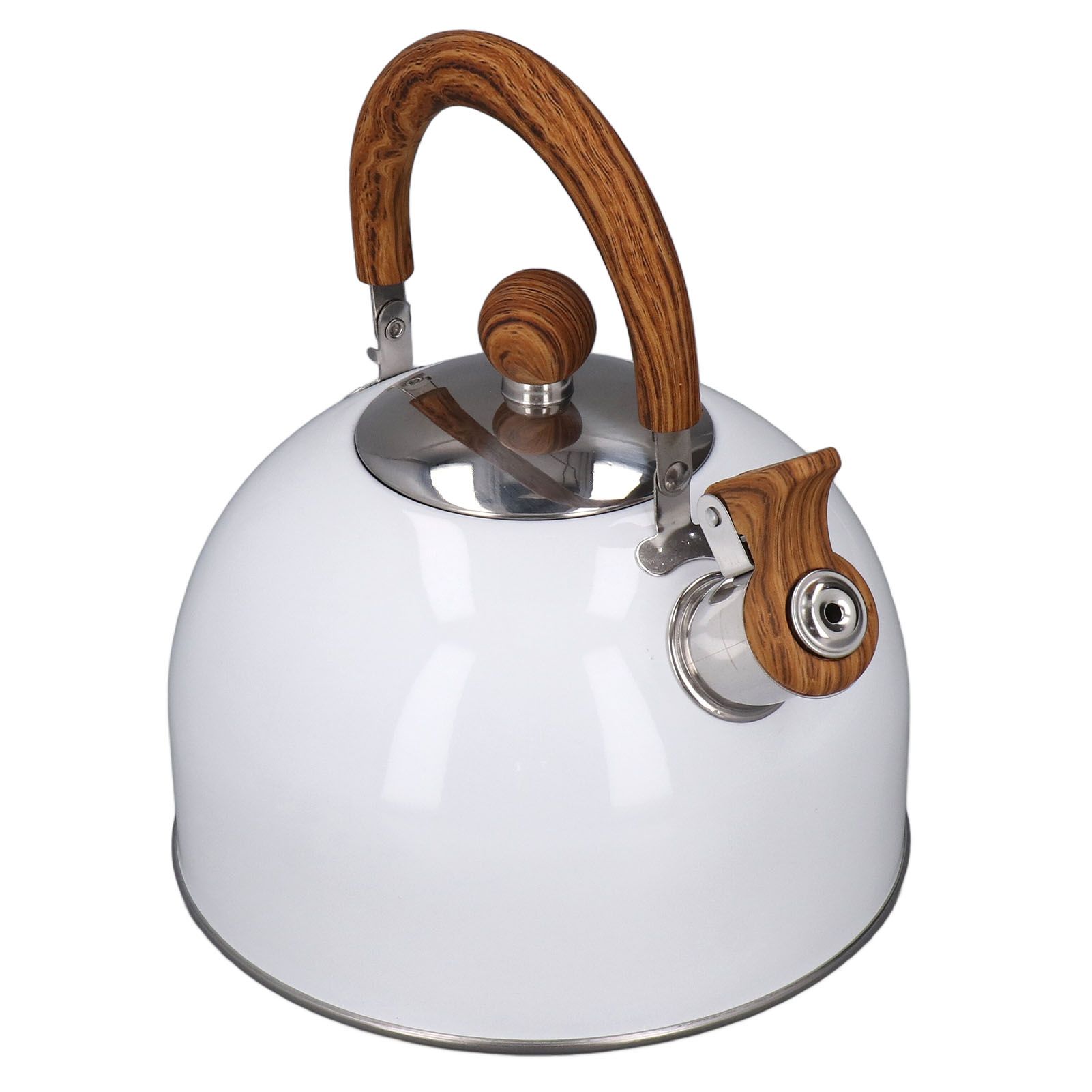 Whistling Kettle 2.5L Capacity White 304 Stainless Steel Fast Heating view 8