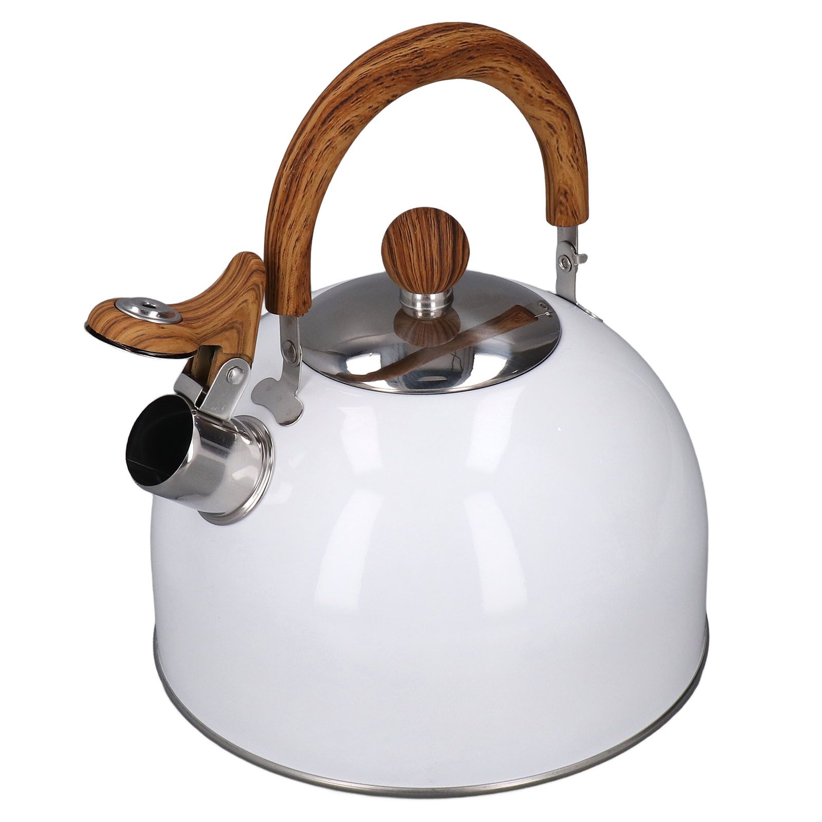 Whistling Kettle 2.5L Capacity White 304 Stainless Steel Fast Heating view 9