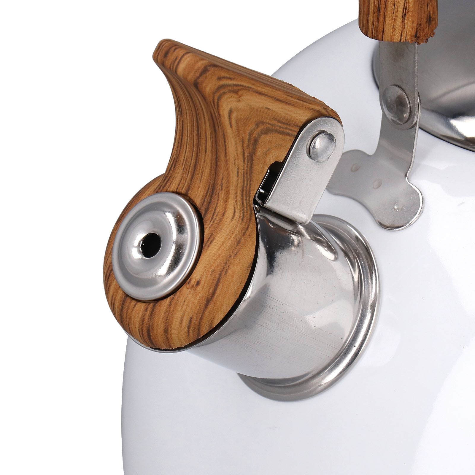 Whistling Kettle 2.5L Capacity White 304 Stainless Steel Fast Heating view 13