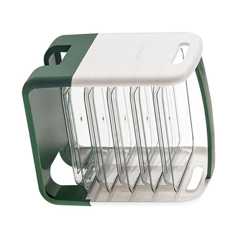 Four Layers Dish Preparation Plate Drawer Design Plastic Vegetable Preparation view 2